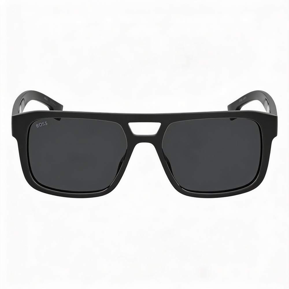 HUGO BOSS BLACK Casual Men's Black ECO CELLULOSE P.INJ UV 300 Non-Polarized Sunglasses 43.9mm