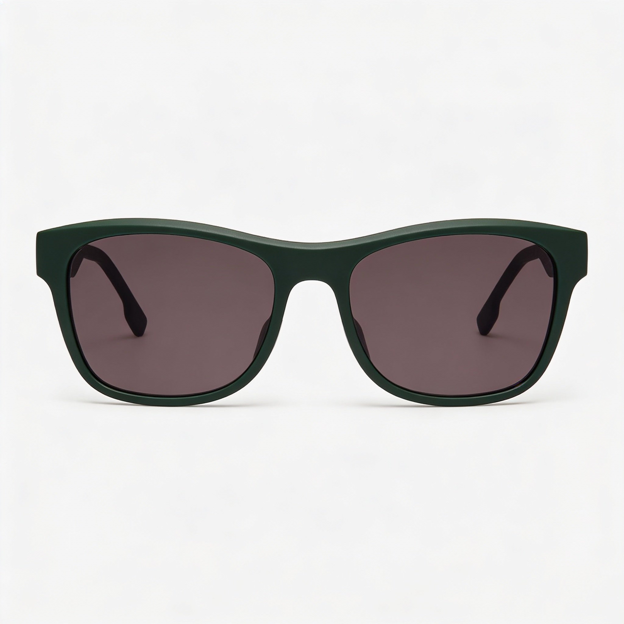 Lacoste L6043s Men's Plastic UV Protection Sunglasses, Matte Green Grey Frame, Grey Lenses, 56mm, Photo 2