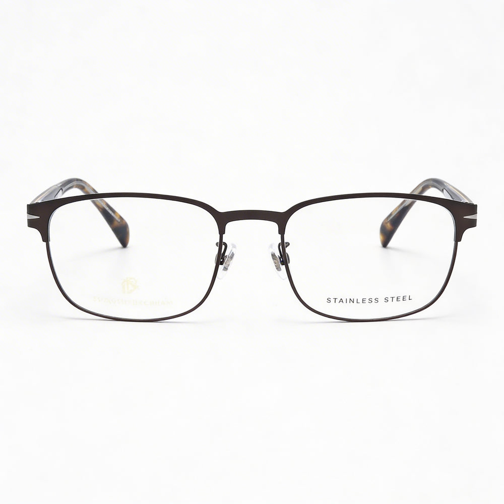 David Beckham Db 1066 Hombres Estilo Moderno Aleación de Acero Marrón Mate Montura de Rutenio Lentes Marrones 56mm