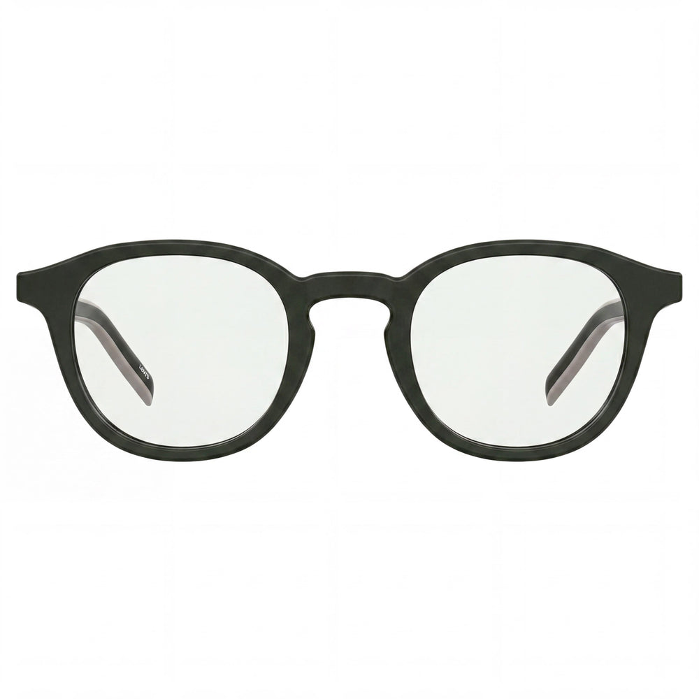 Gafas de sol unisex Levi's Lv 1029 con montura de plástico y lentes de policarbonato, graduadas, color verde, talla 48 mm