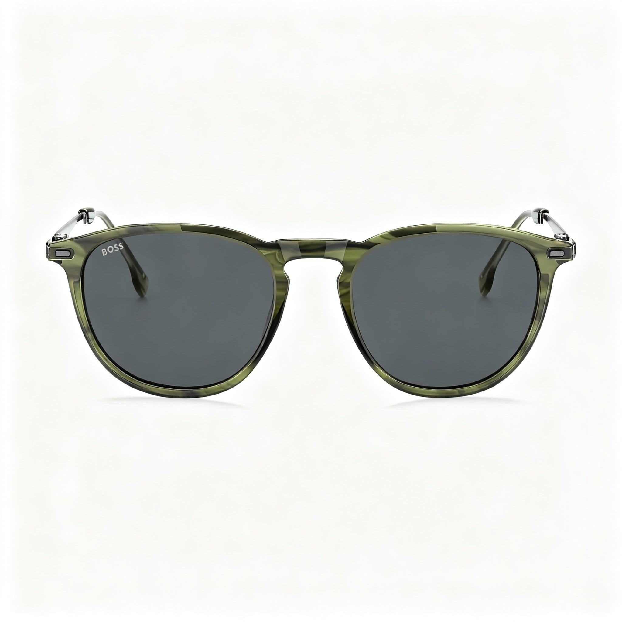 Hugo Boss Boss 1639/S Men's Light Acetate Grey Frame 52mm Grey Non-Polarized 100% UV Protection Sunglasses