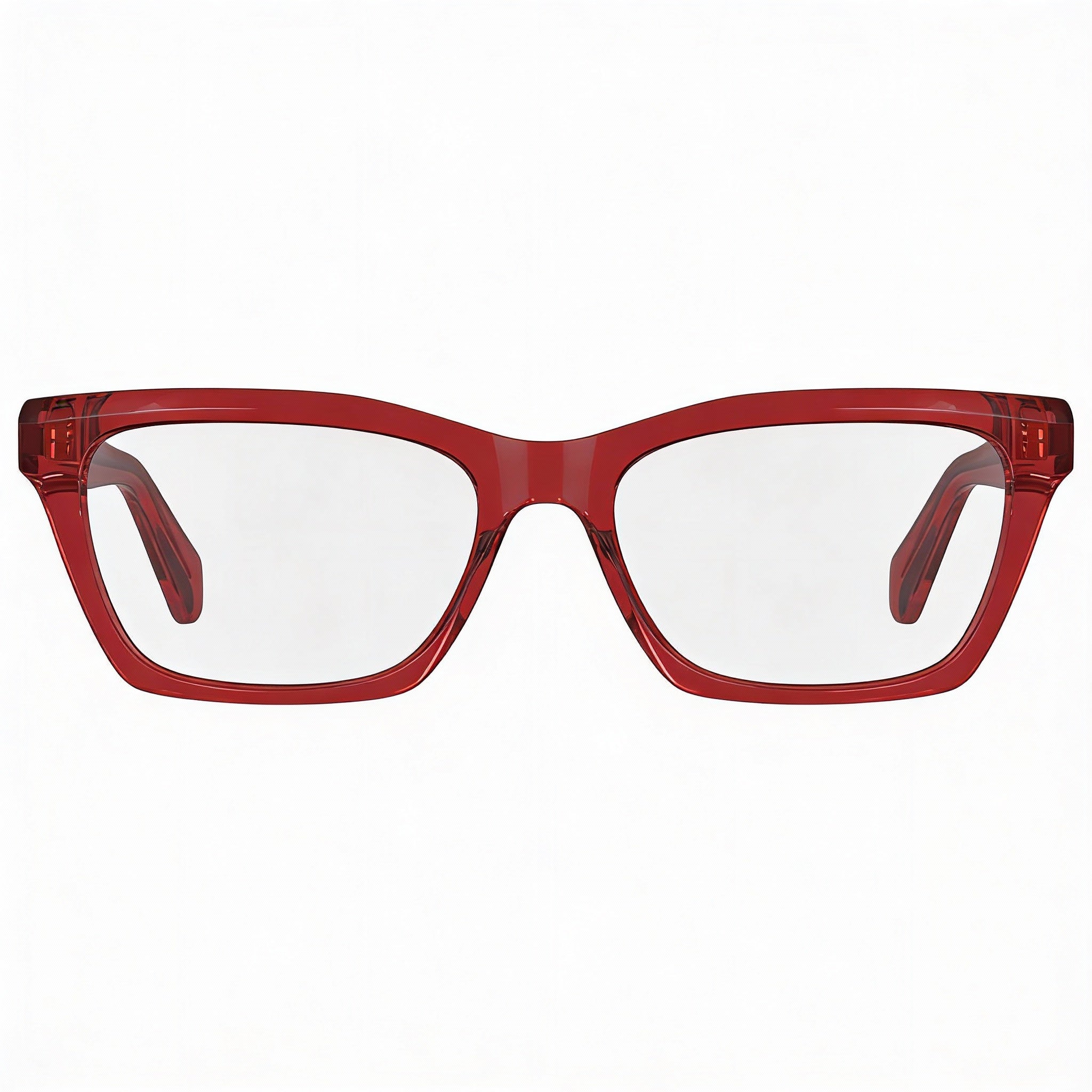 Salvatore Ferragamo SF2986 Men's Transparent Red Acetate Eyeglasses 53mm - Prescription Ready, Clear Demo Lenses, Photo 2