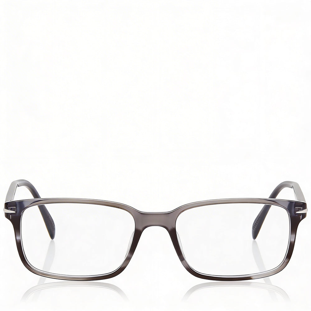 David Beckham Db 1065 Gafas de hombre, armazón de plástico gris con patrón de cuerno, 54 mm de ancho de lente, lentes de policarbonato