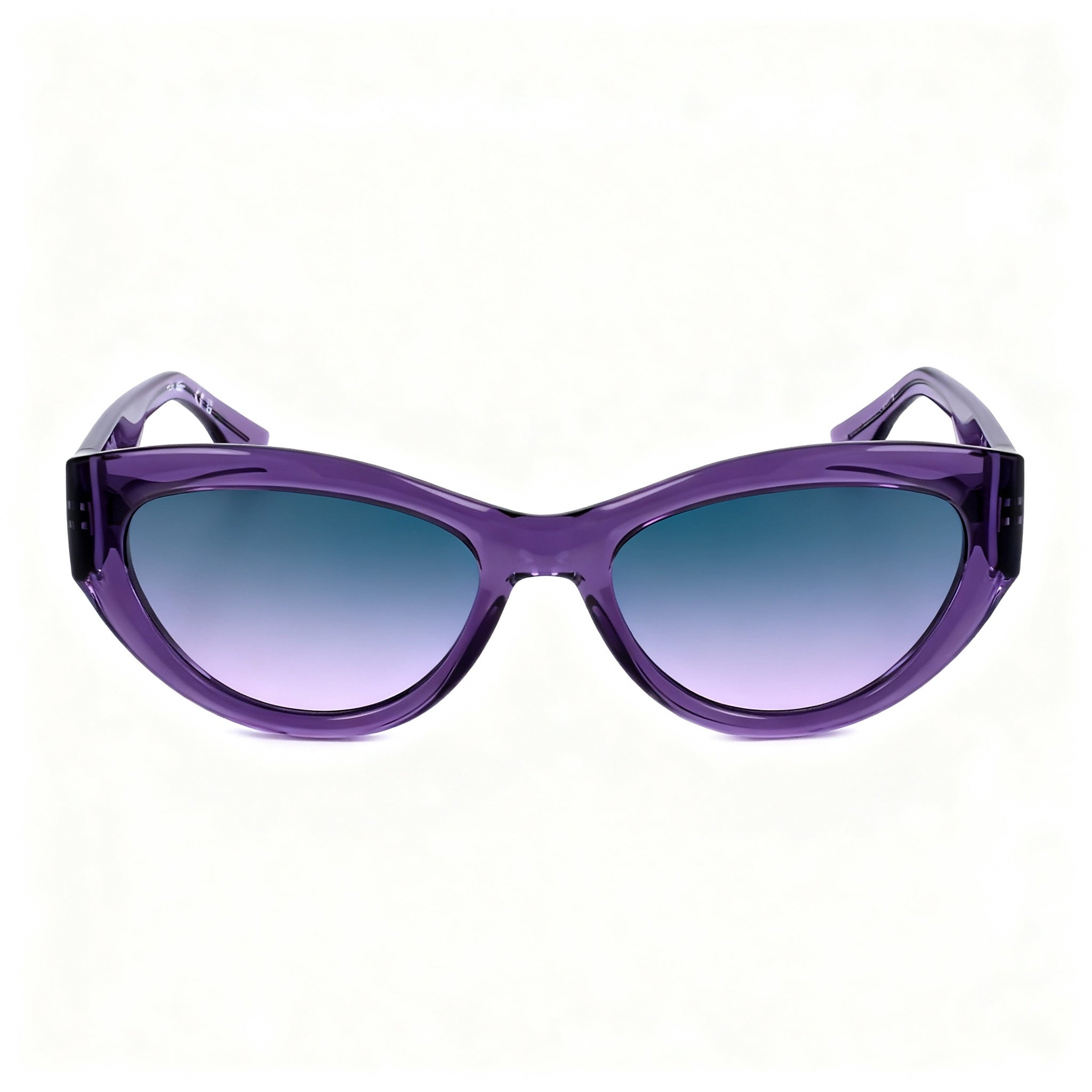 Lacoste L6013s Women's Multi-Coloured Plastic Cat-Eye Sunglasses with Transparent Purple Lenses 54-18-140