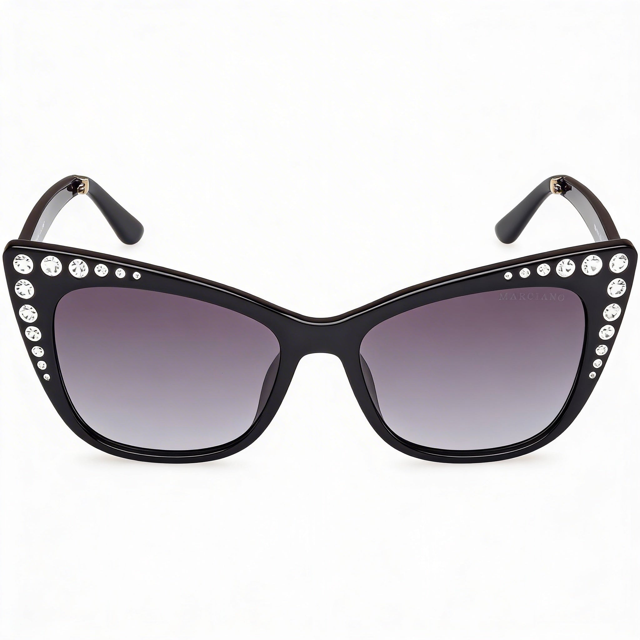 Guess by Marciano Gm00000 Women's Injected Frame Shiny Black, Black Lens, Non-Polarized Eyewear 54mm, Photo 2
