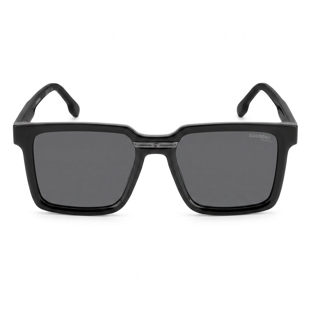 Carrera Victory C 02/S Unisex Sunglasses, Black Grey Acetate Frame, Grey Lenses 54-19-145