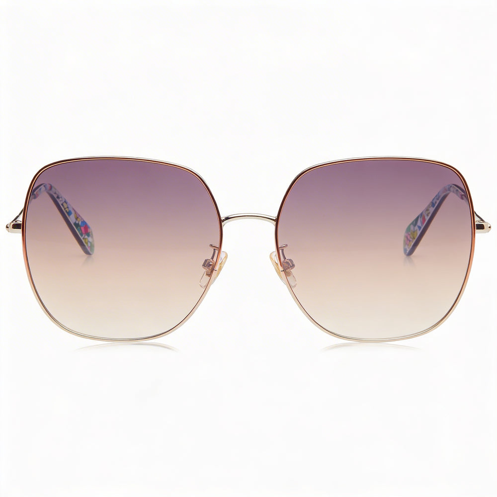 Gafas de sol Kate Spade New York Seasonal para mujer, con montura metálica, policarbonato rojo dorado y protección UV, 59 mm