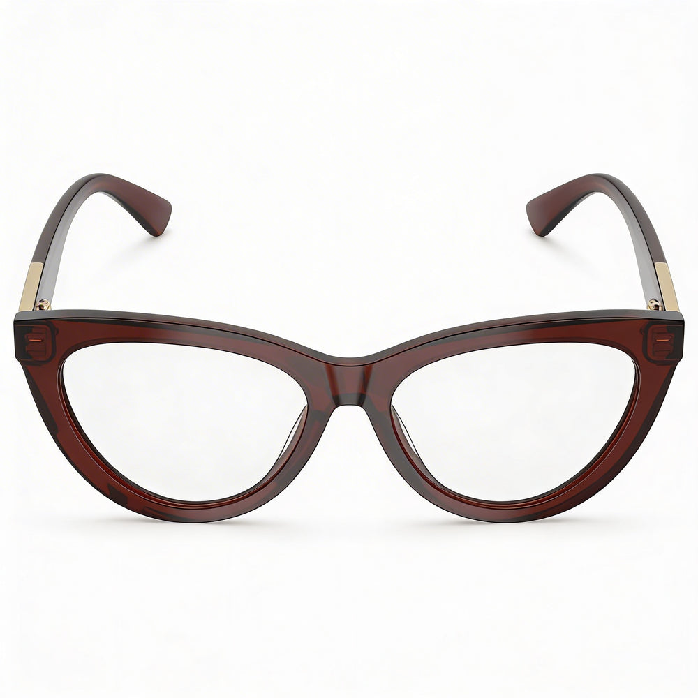 Burberry Classic Men's Eyeglasses featuring a Brown Acetate Frame and Clear Lenses, 53mm Lens Width