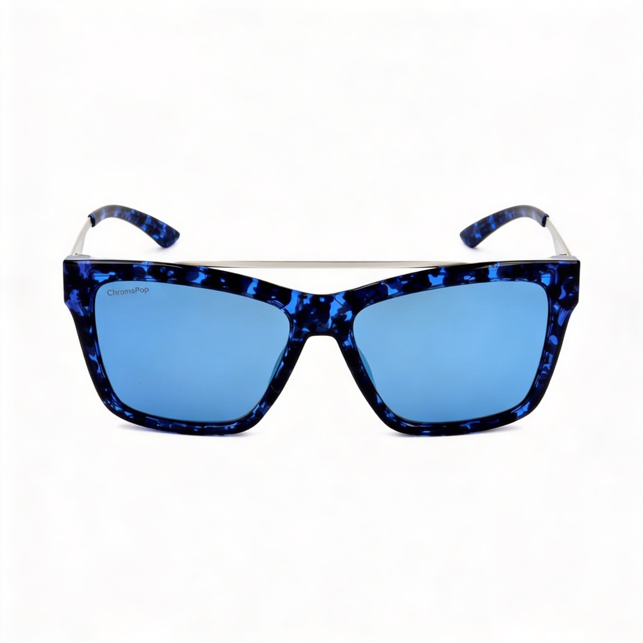 Gafas de sol unisex Smith Optics The Runaround con protección UV, color azul tortuga, efecto espejo ChromaPop, 55 mm, Photo 2