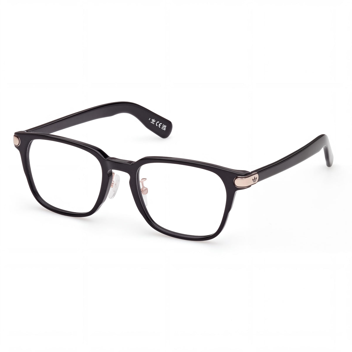 Gafas de sol adidas Originals Classic unisex con montura de plástico negro brillante y lentes multicolor de 53 mm de ancho, Photo 1