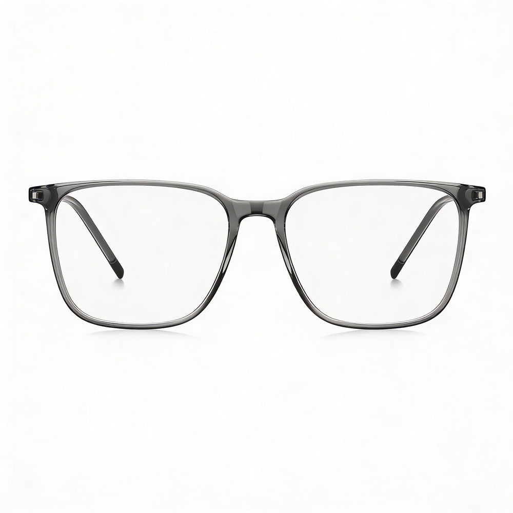 Gafas recetadas casuales HUGO HG 1288 para hombre con montura ligera de acetato en negro y rojo 52-16-145