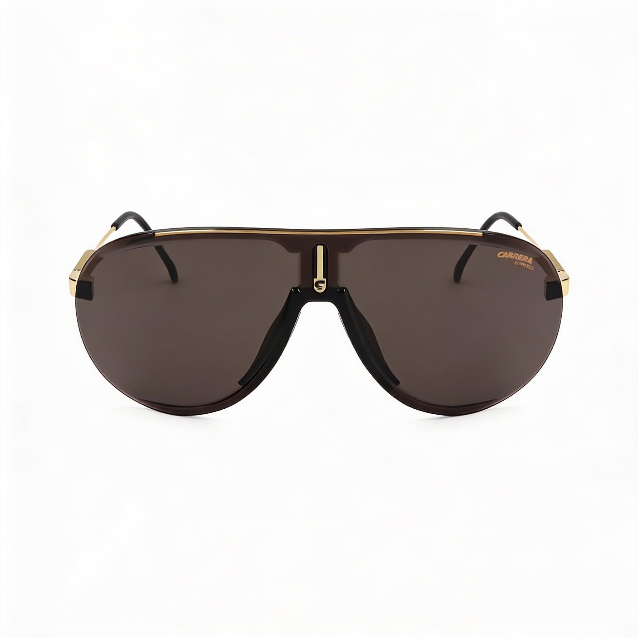 Gafas de sol Carrera Sporty Classic unisex, color negro, dorado, marrón claro, policarbonato, gris, antirreflejos, no polarizadas, 99-01-135, Photo 2