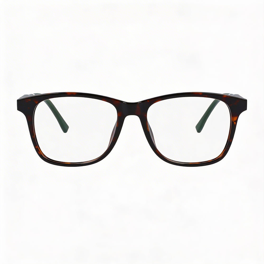Montura de gafas ópticas de plástico Havana para hombre Lacoste L3635, ancho de lente de 49 mm, puente de 15 mm, patilla de 130 mm
