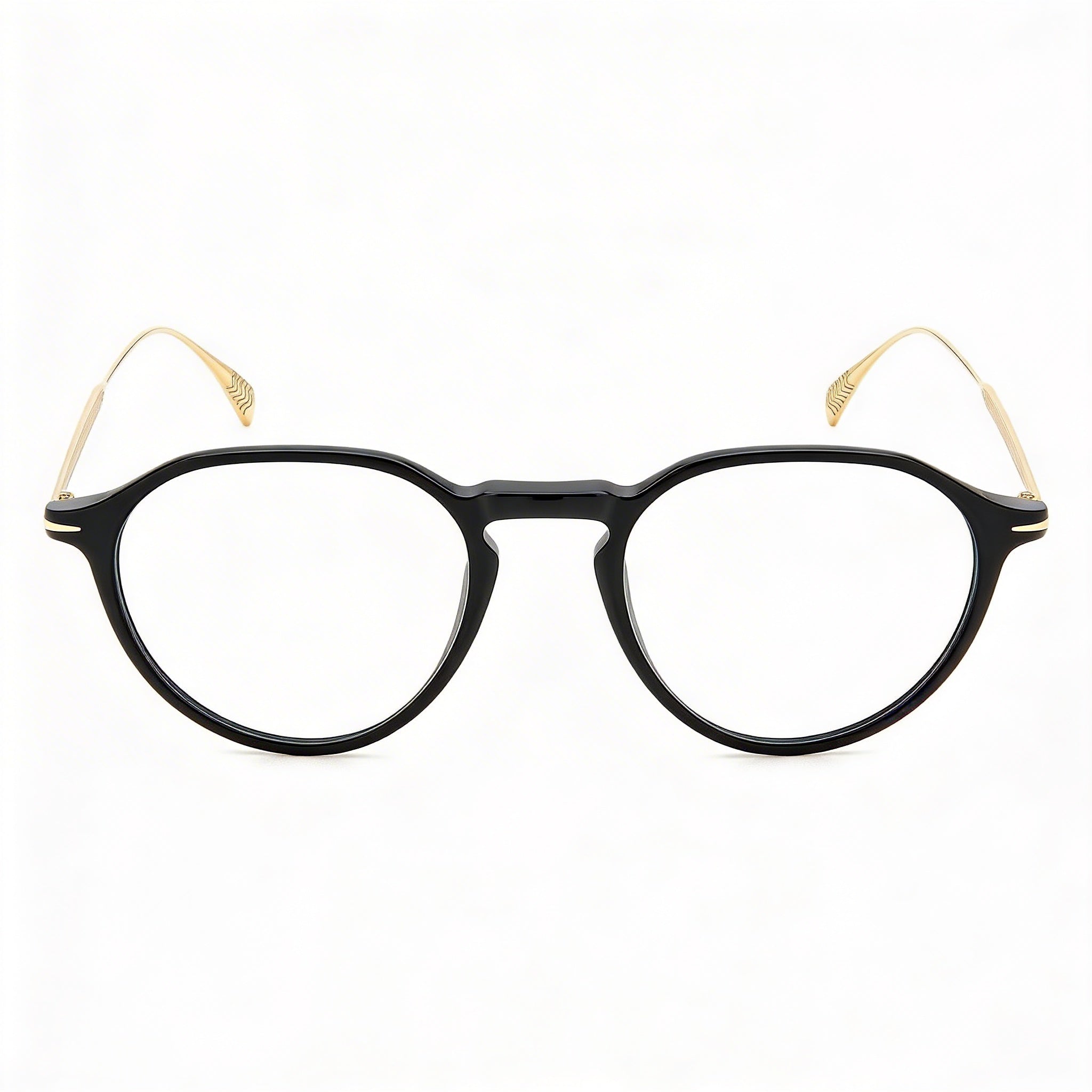 David Beckham DB 1105 Unisex Acetate Non-Polarized Black Gold Blue Filter Eyewear Frame 49mm, Photo 1
