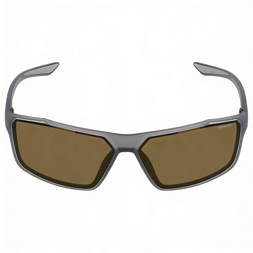 Gafas de sol de hombre Nike Windstorm M Cw4672 con protección UV, color gris oscuro mate, marrón bronce y titanio, 65 mm