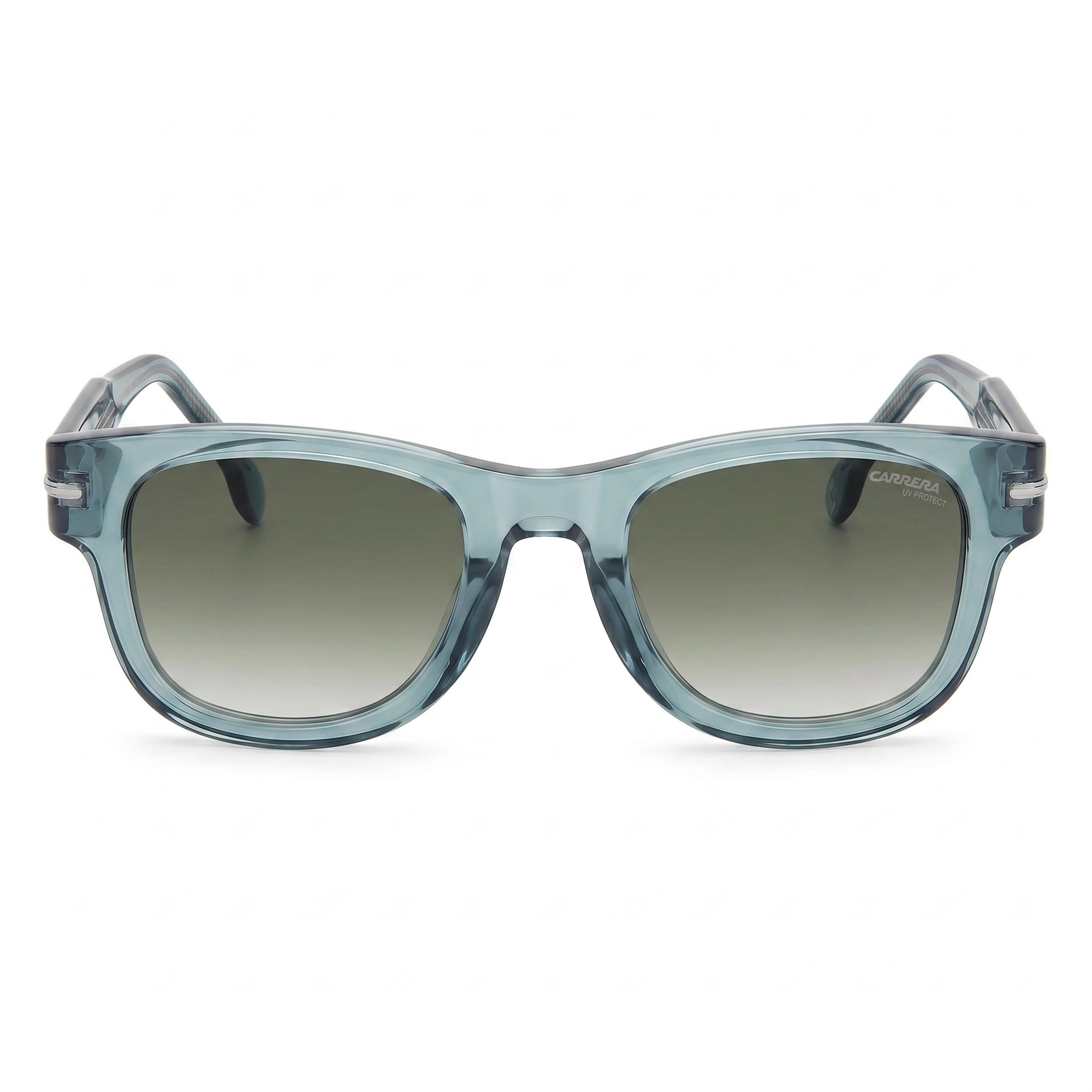 Gafas de sol Carrera Carrera 330/S para hombre, montura de plástico verde azulado, lentes verdes sombreadas no polarizadas, 100% protección UV, 50 mm, Photo 2
