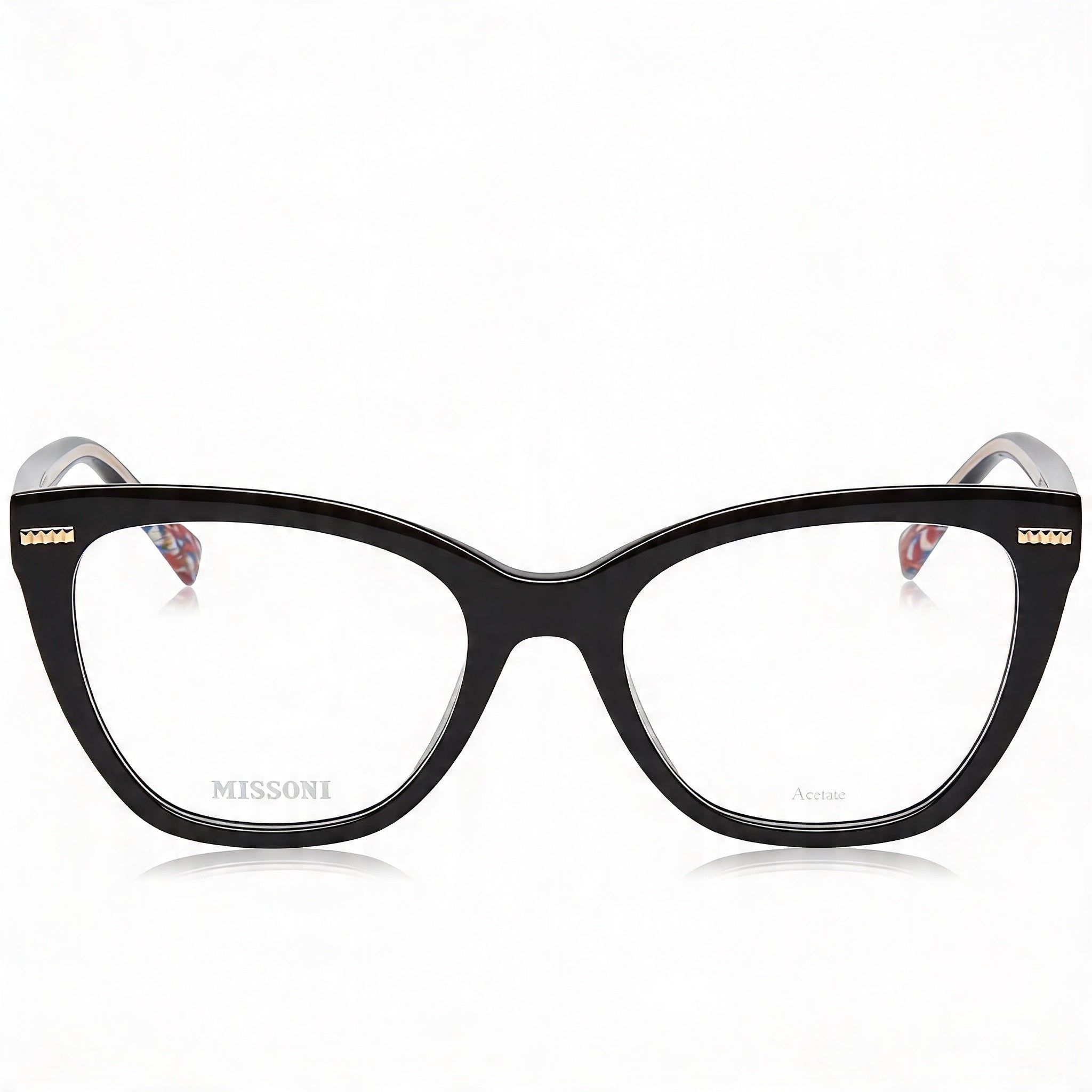 Missoni Mis 0072 Women's Eyewear featuring Black Acetate Frame and Black Polycarbonate Lenses 52mm, Photo 2