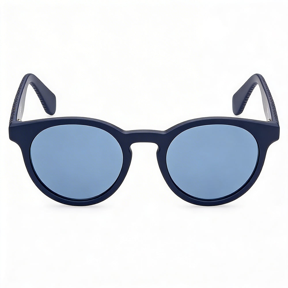 Adidas Originals Classic Unisex Sunglasses with Metal Frame, Blue Mirror Lenses, UV Protection, 52mm