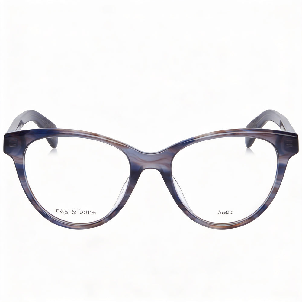 Gafas de sol Rag & Bone Casual RNB3048 para mujer, montura de acetato, lentes de policarbonato, no polarizadas, 51-18-135