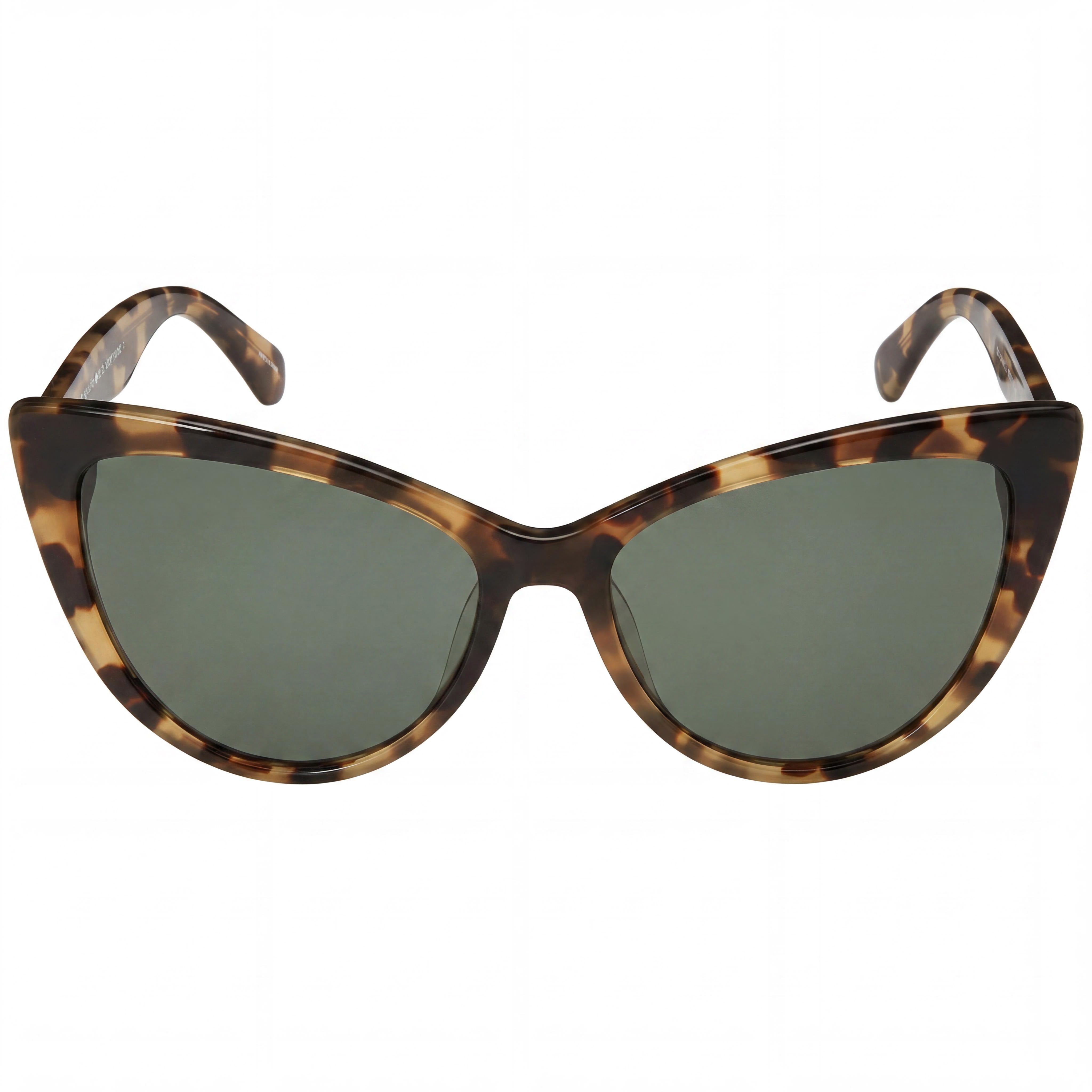 kate spade new york Karina/S Women's UV Protection Plastic Sunglasses, Dark Havana Green Frame, Havana Lens, 56mm, Photo 2