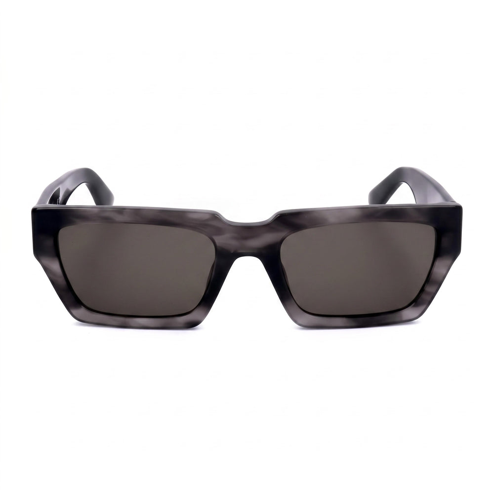 Gafas de Sol Casual Moschino para Hombre, Montura de Acetato Gris Cuerno con Protección UV, Tamaño 55-20-145mm