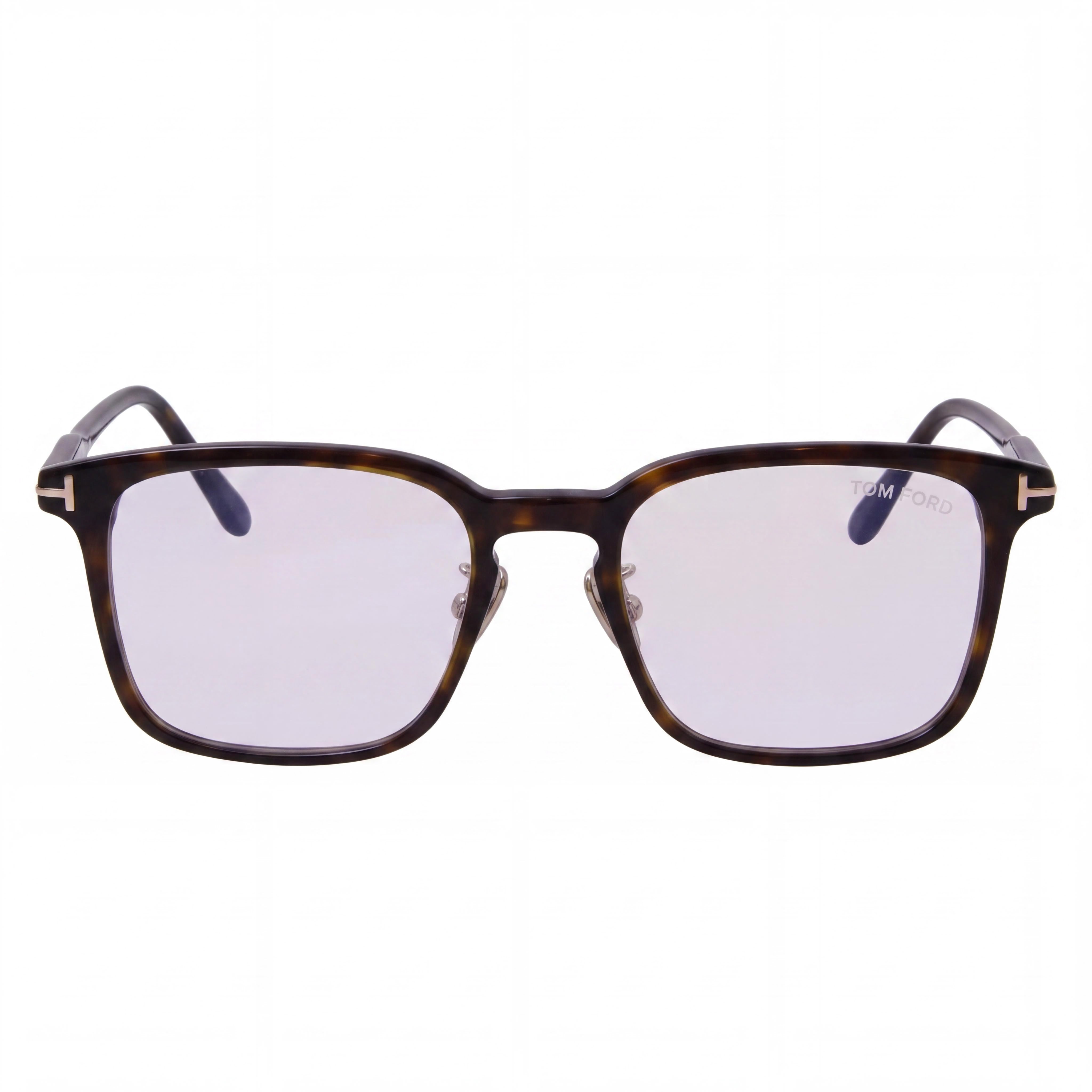 Gafas graduadas Tom Ford FT5928-D-B para hombre, color Habana Oscuro, filtro azul, de plástico, cuadradas, con lentes transparentes, 53 mm, Photo 2