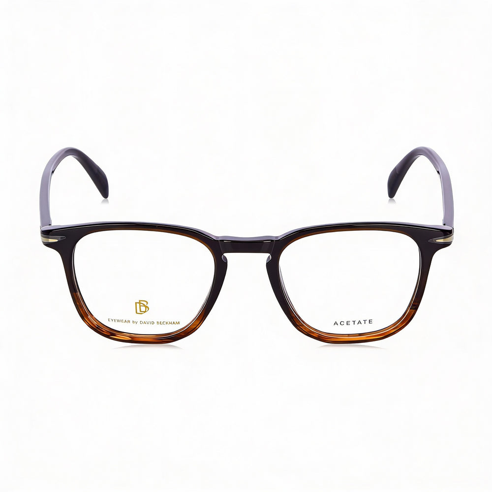 David Beckham Db 1050 Unisex Brown Horn Plastic Eyeglasses 49mm