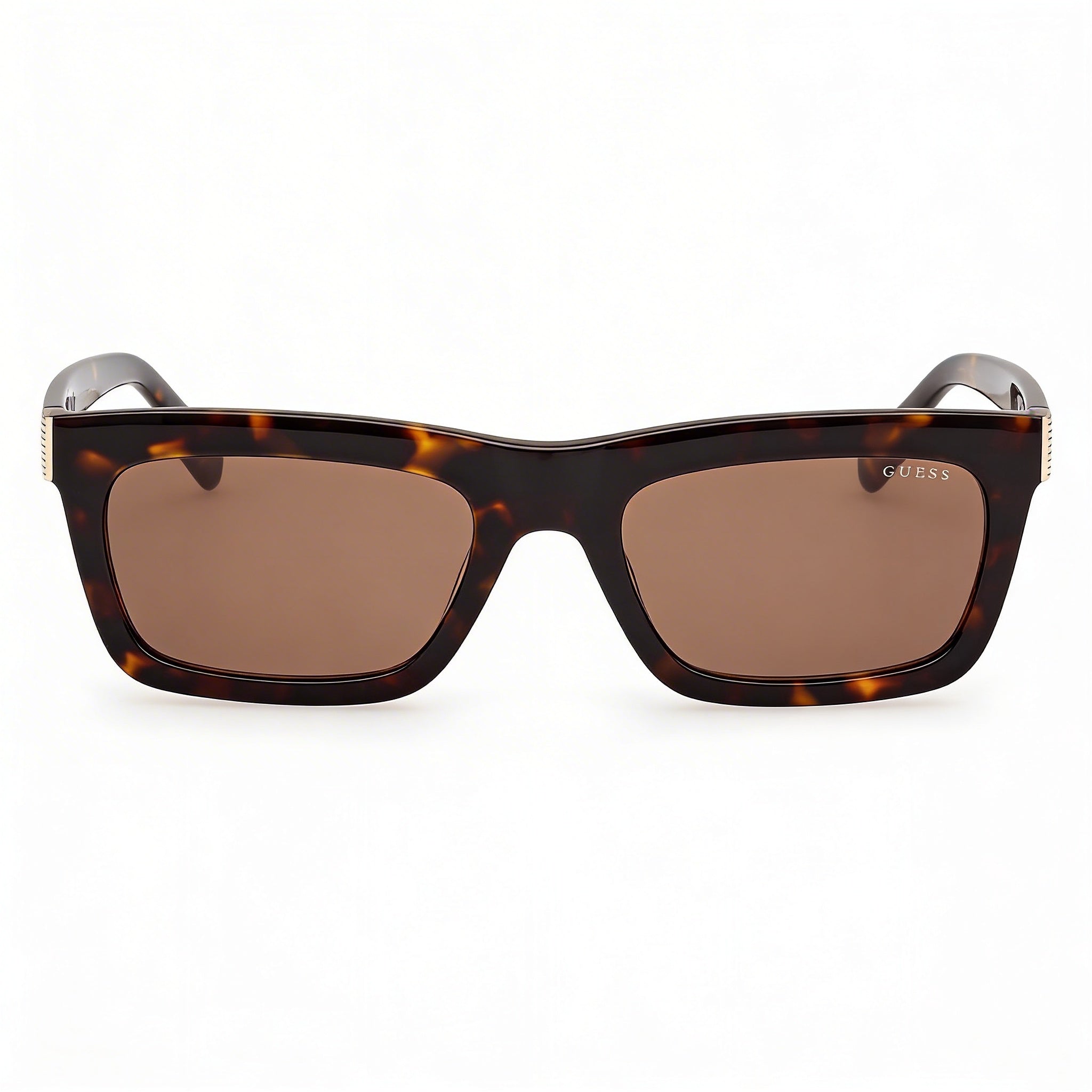 GUESS Gu00212 Gafas de sol unisex de plástico color habana oscuro, protección UV 400, lentes no polarizadas, ancho de lente 55 mm, Photo 2