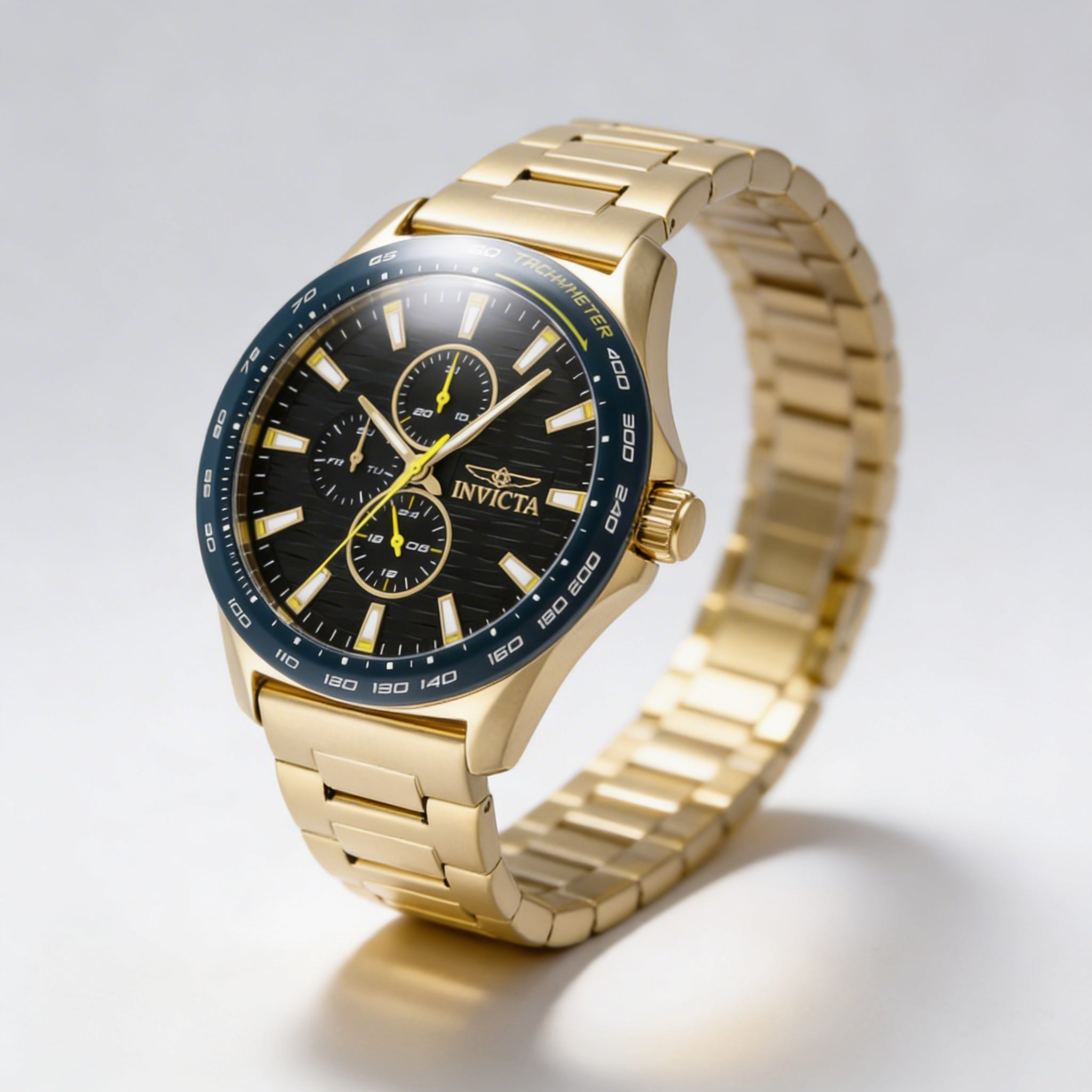 Reloj Invicta Racing 48870 para hombre, cronógrafo de cuarzo, pulsera de acero inoxidable, esfera verde de 44 mm., Photo 2