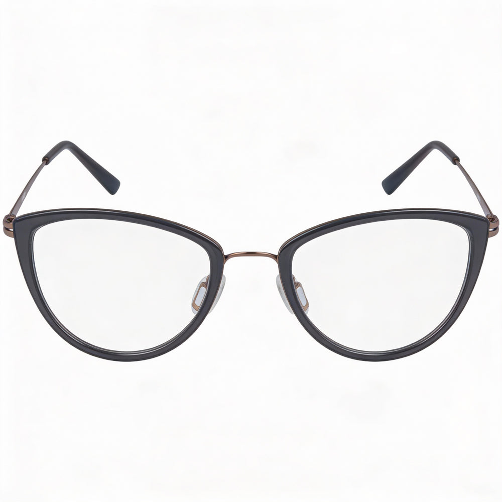 Flexon W3020 Men's Grey Metal Frame with Lenses Eyewear - Lens 52mm Bridge 21mm Temple 140mm