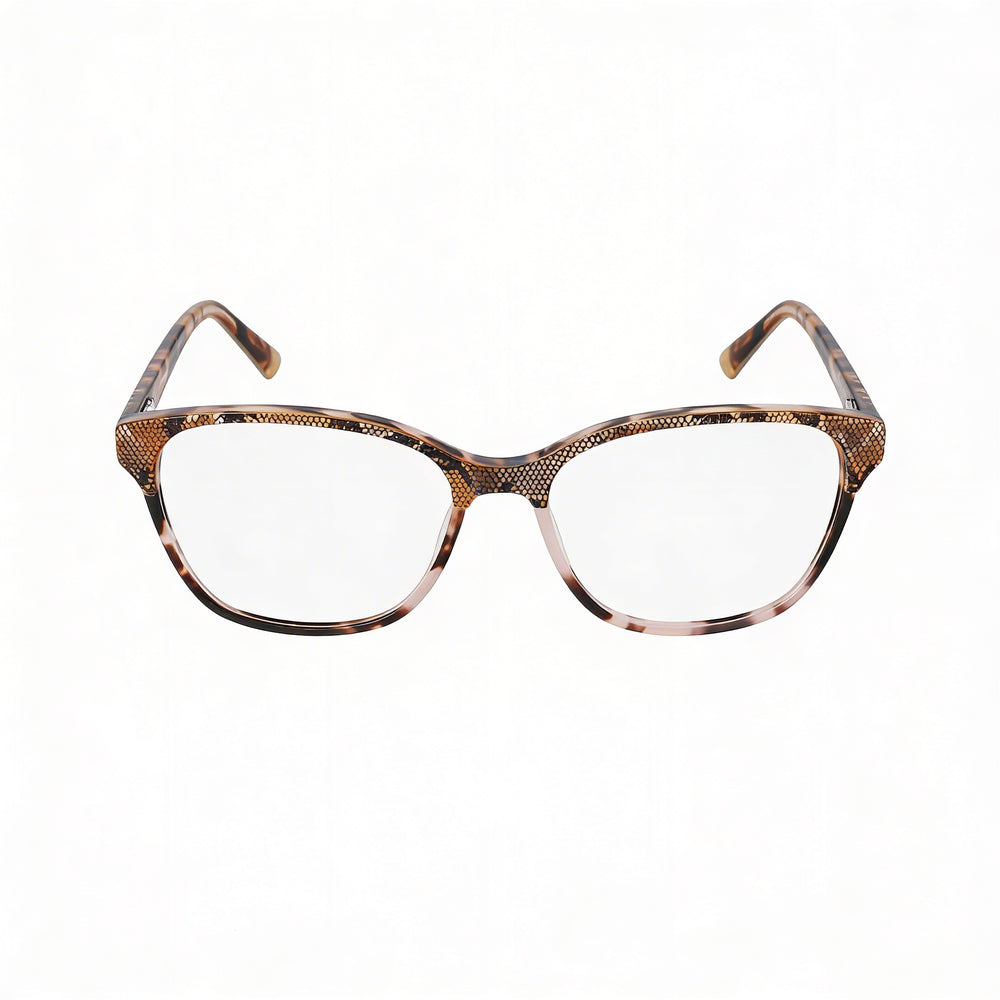 bebe Bb5220 Women’s Eyeglasses Frame in Topaz Lace Acetate, Designed for Prescription Lenses, 55mm Lens Width