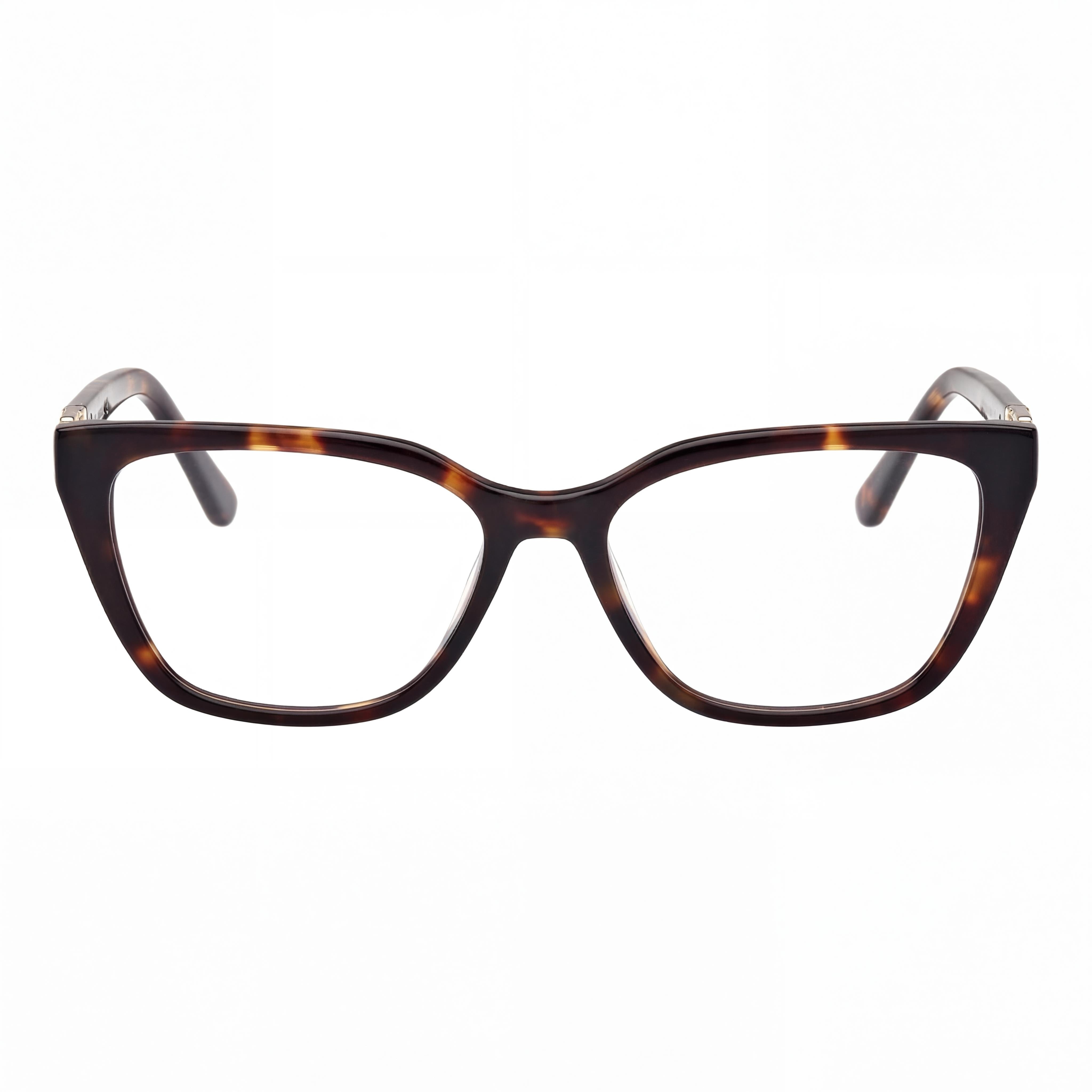 GUESS Casual Women's Dark Havana Plastic Frame Eyeglasses with Non-Polarized Acetate/Alloy Metal Lenses 53-15-140, Photo 2