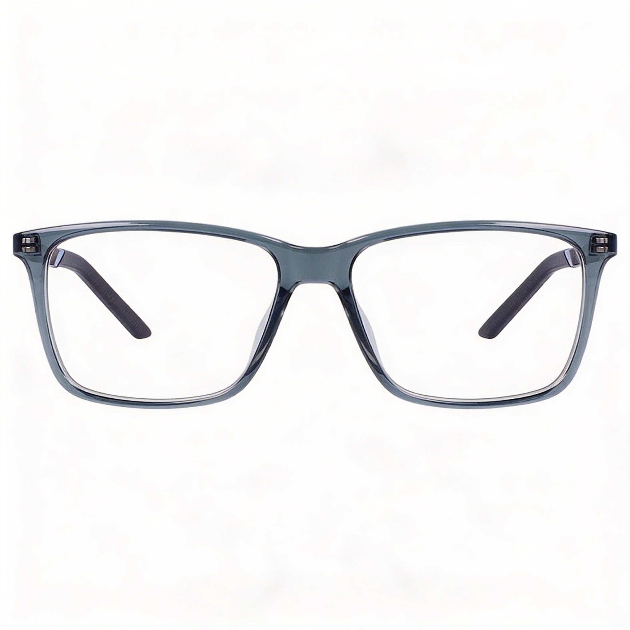 Nike 7258 Unisex Full Rim Rectangle Plastic Eyeglasses, Prescription-Ready, Matte Black, Size 54-15-145, Photo 2