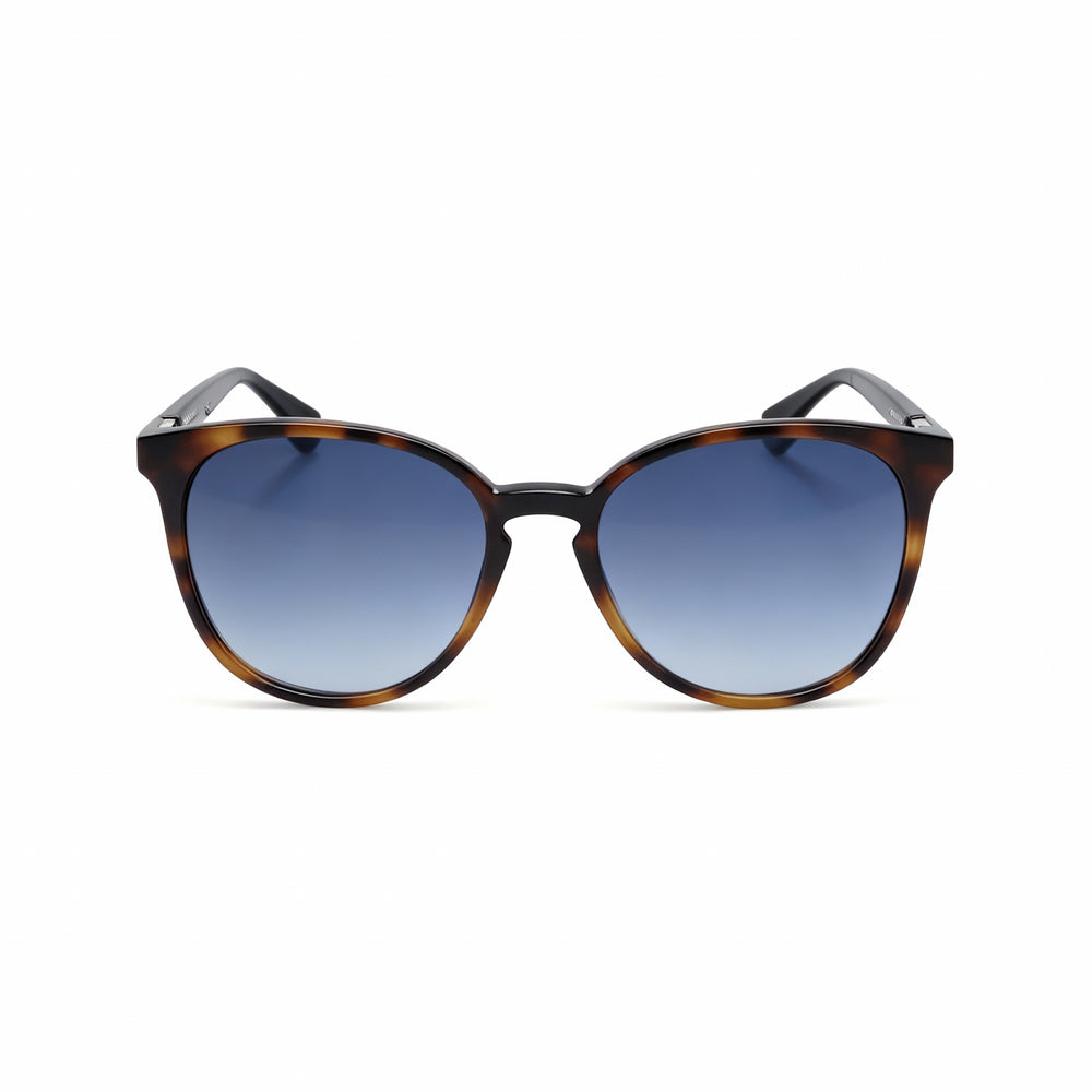 Gafas de sol Longchamp LO647S para mujer con montura de acero de aleación azul Habana y protección UV, 53 mm