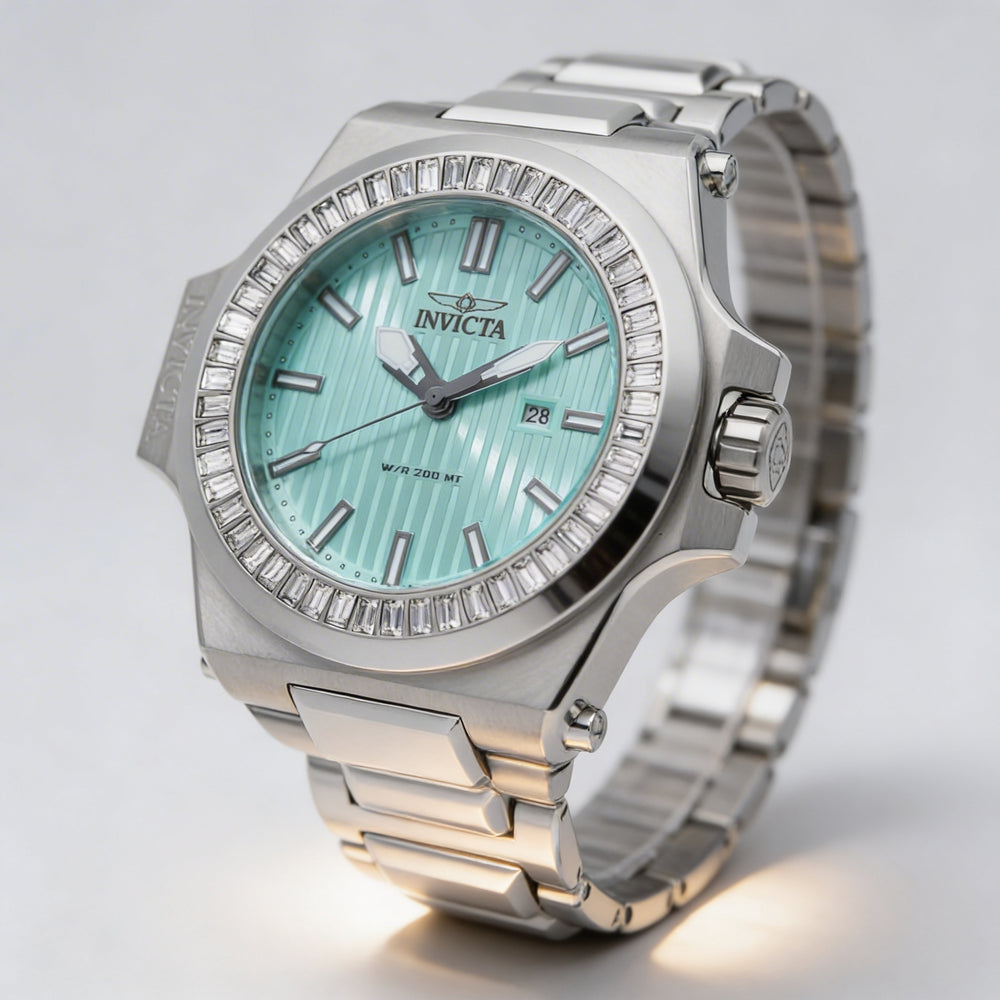 Invicta Akula 49133 Men's Stainless Steel Bracelet Watch, Blue Dial, Quartz, 58mm Case, 20 ATM Water Resistant