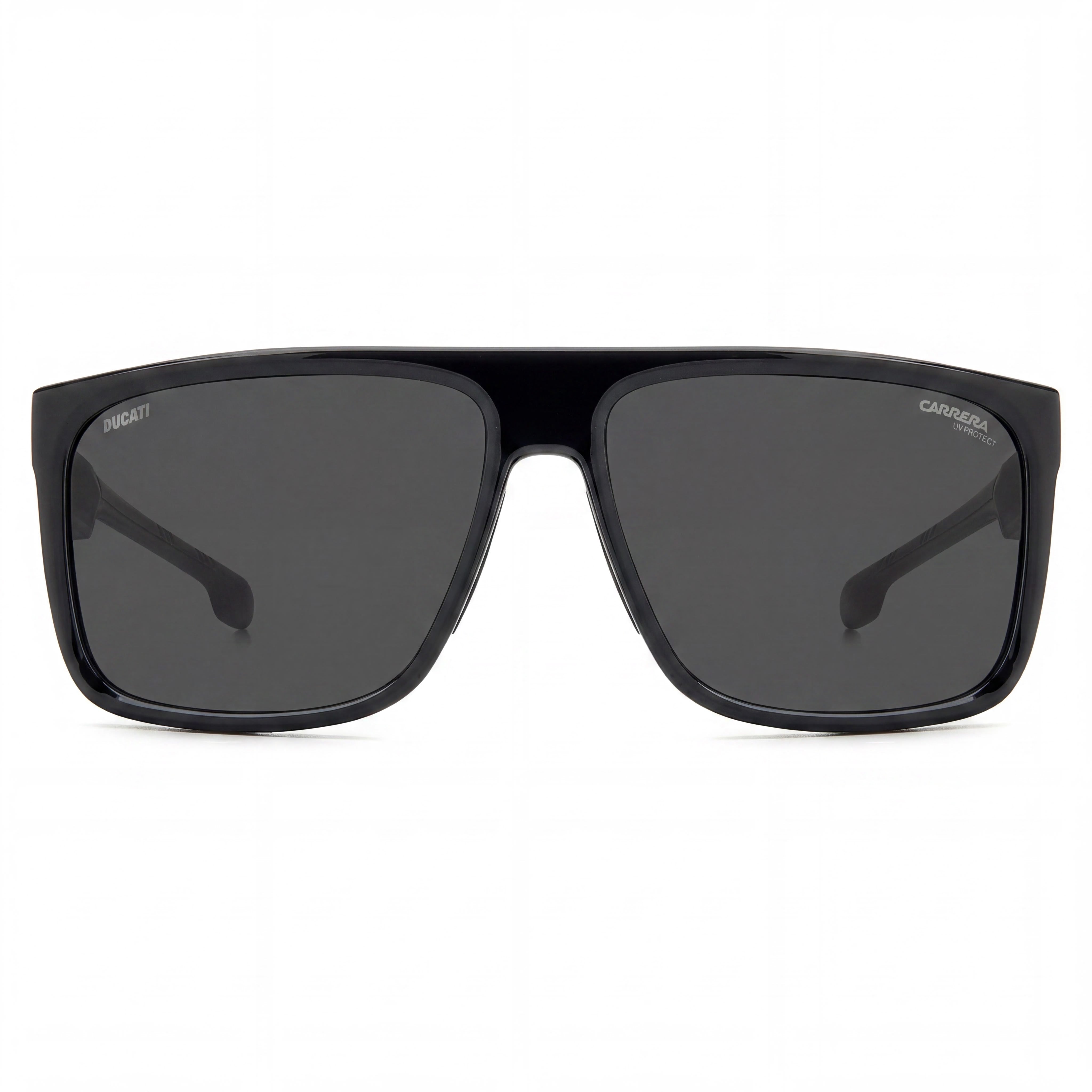 Gafas Carrera Carduc 011/S unisex, armazón de poliamida negra y gris, con protección UV polarizada negra, aptas para lentes recetados, 61 mm, Photo 2
