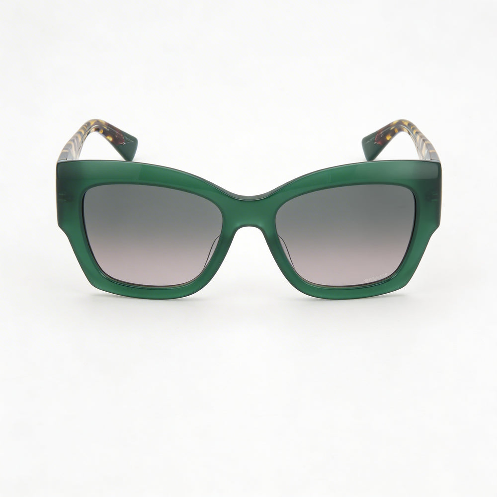 Gafas de sol Missoni Missoni de acetato verde Havana de temporada para mujer con lentes de poliéster verdes de 53 mm