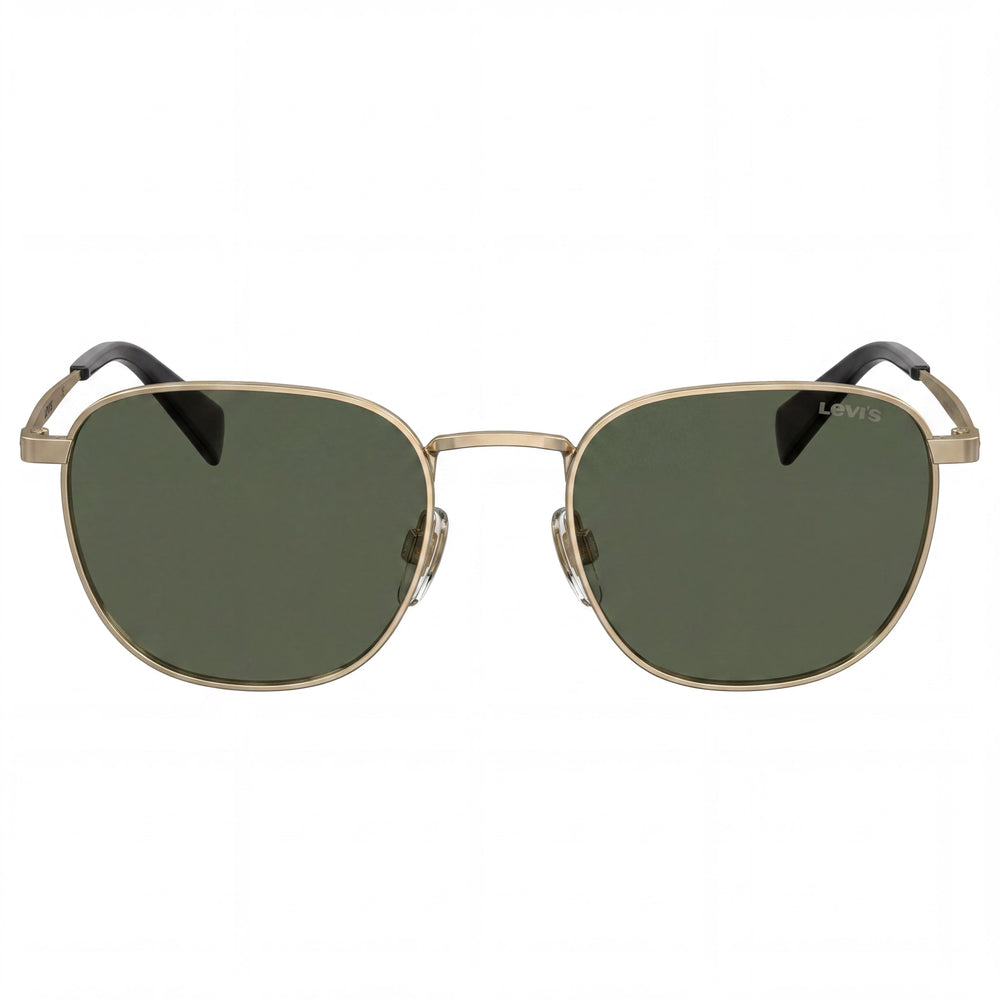 Levi's Modern Women's Sunglasses, Gold Stainless Steel Frame, Gold Lenses, UV 400 Protection, 54mm Lens Width