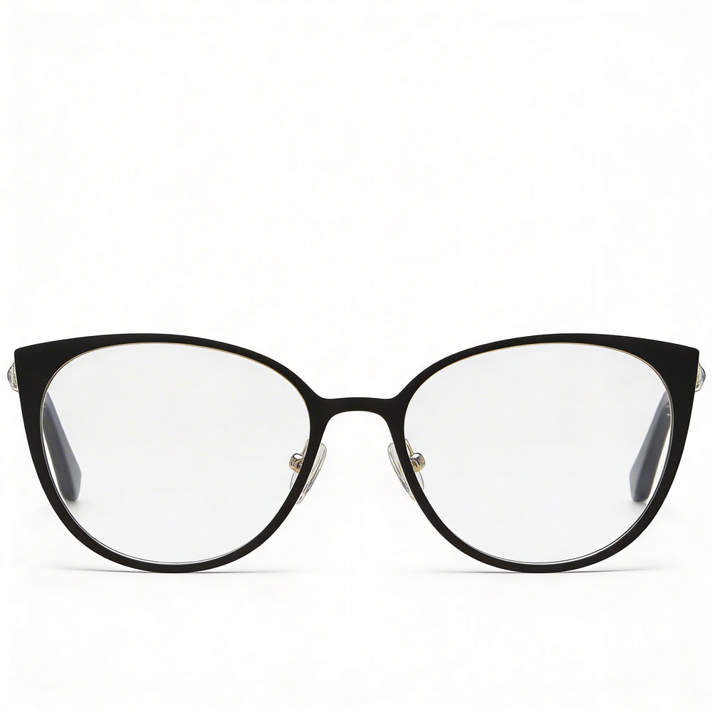 Gafas de sol unisex modernas Juicy Couture con montura de acero de aleación negro mate y lentes no polarizadas, 51 mm