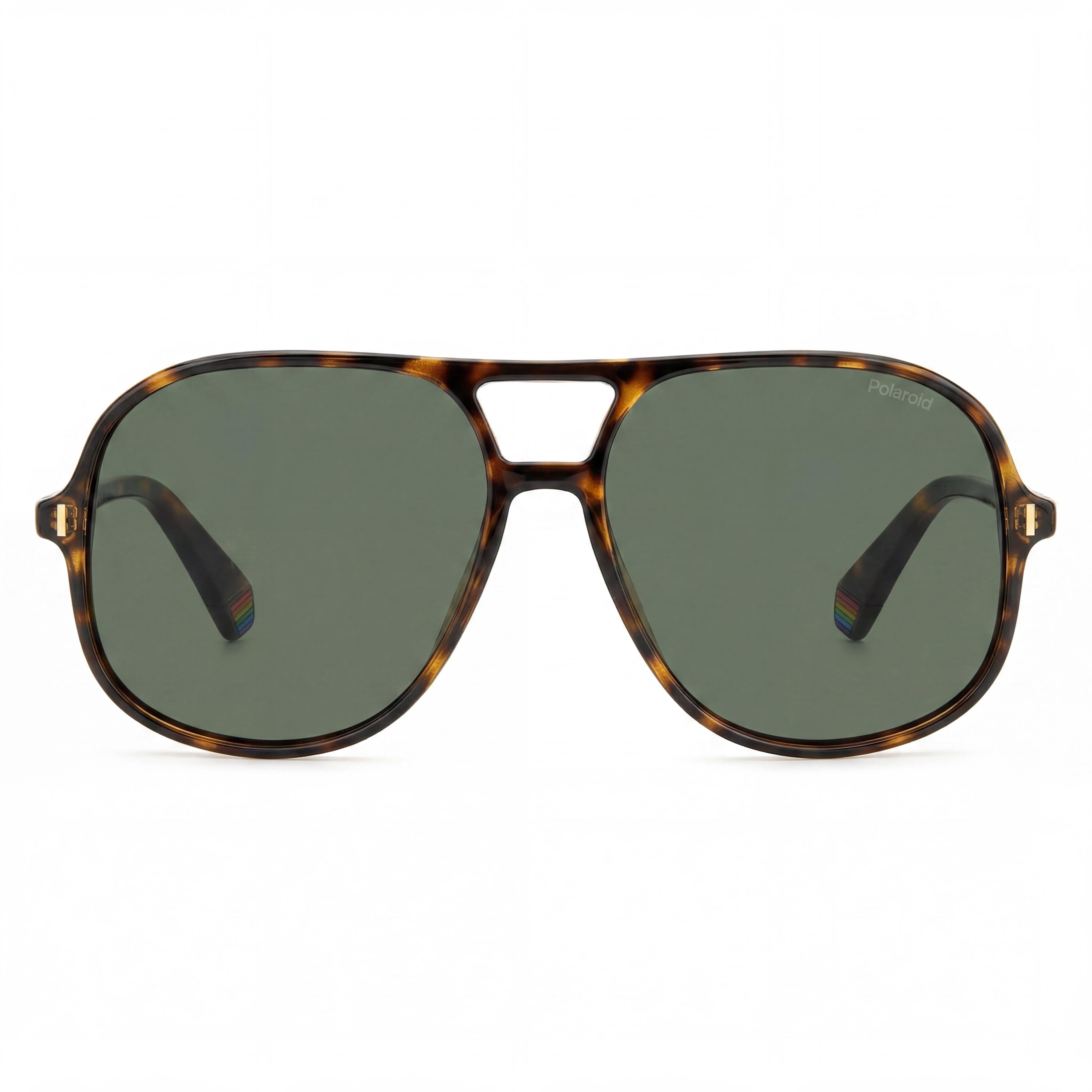 Polaroid PLD 6217/S Casual Women's Havana ECO Polycarbonate Frame Green Polarized Lenses 100% UV Protection 57mm, Photo 2
