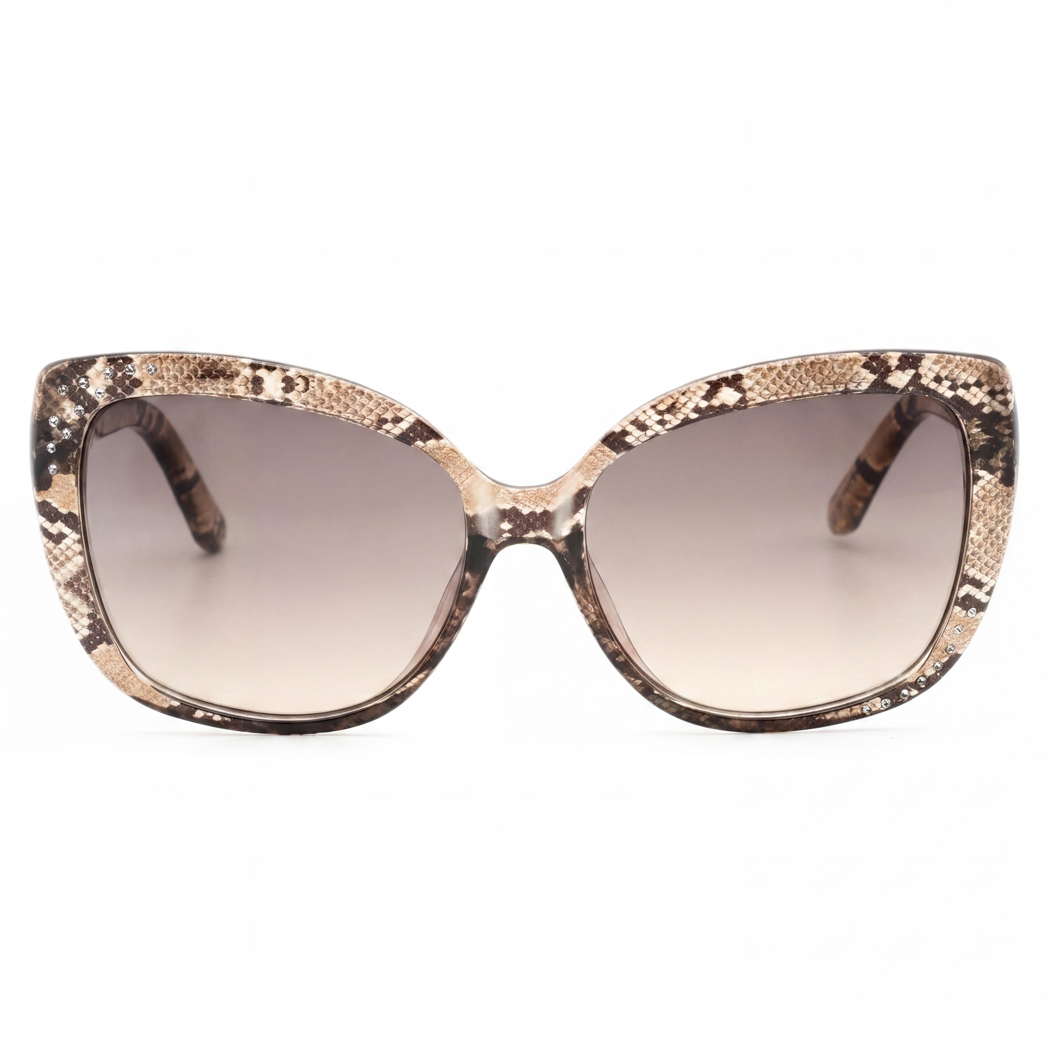 GUESS Women's Contemporary Light Brown Plastic Frame Polarized Brown Gradient UV Protected Sunglasses 57mm, Photo 2