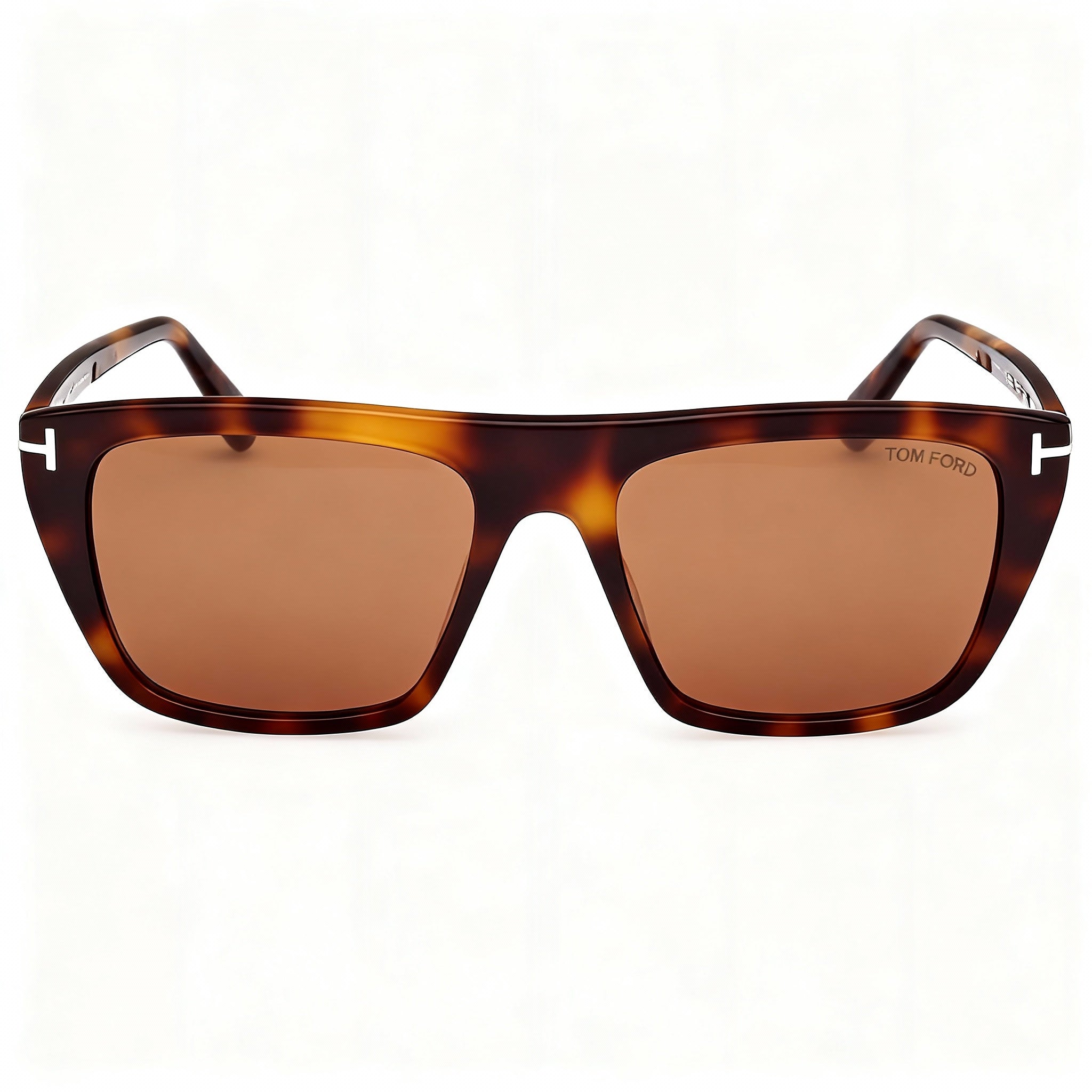 Tom Ford Classic Unisex Polarized Sunglasses with Blonde Havana Brown Frame and Smoke Lenses 56mm