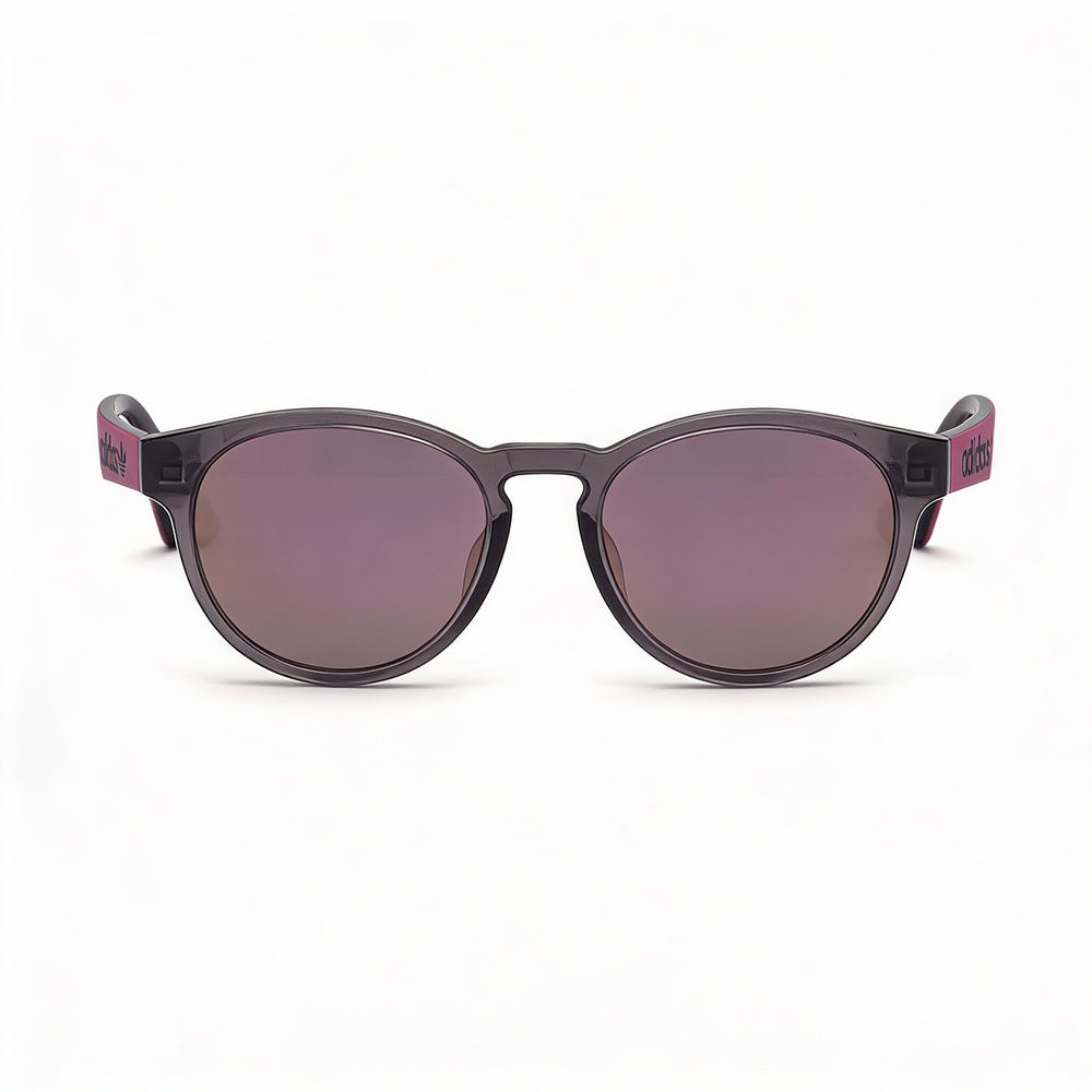Gafas de sol unisex adidas Originals OR0025 con montura de plástico y protección UV, espejo morado, ancho de lente de 36 mm