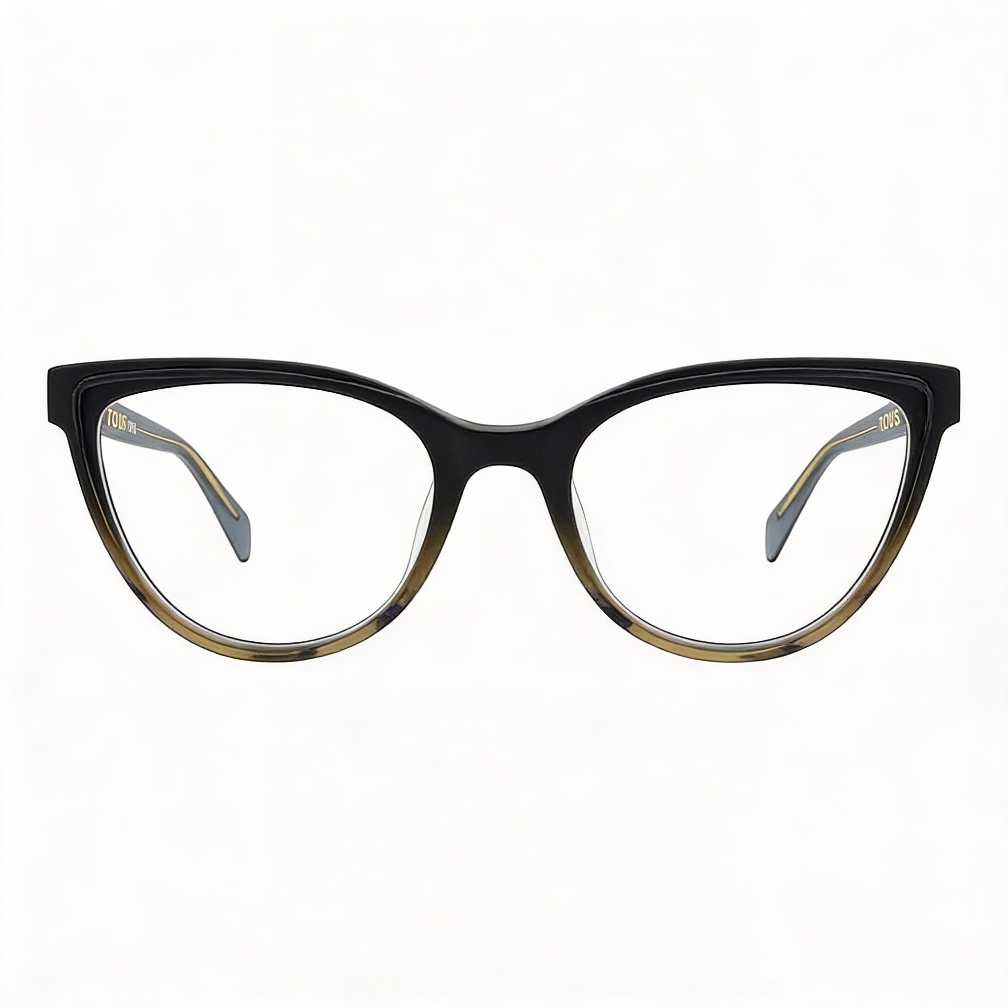 TOUS Casual Women's Shiny Dark Havana Acetate Optical Frames with Non Lenses 53-140-18, Photo 2
