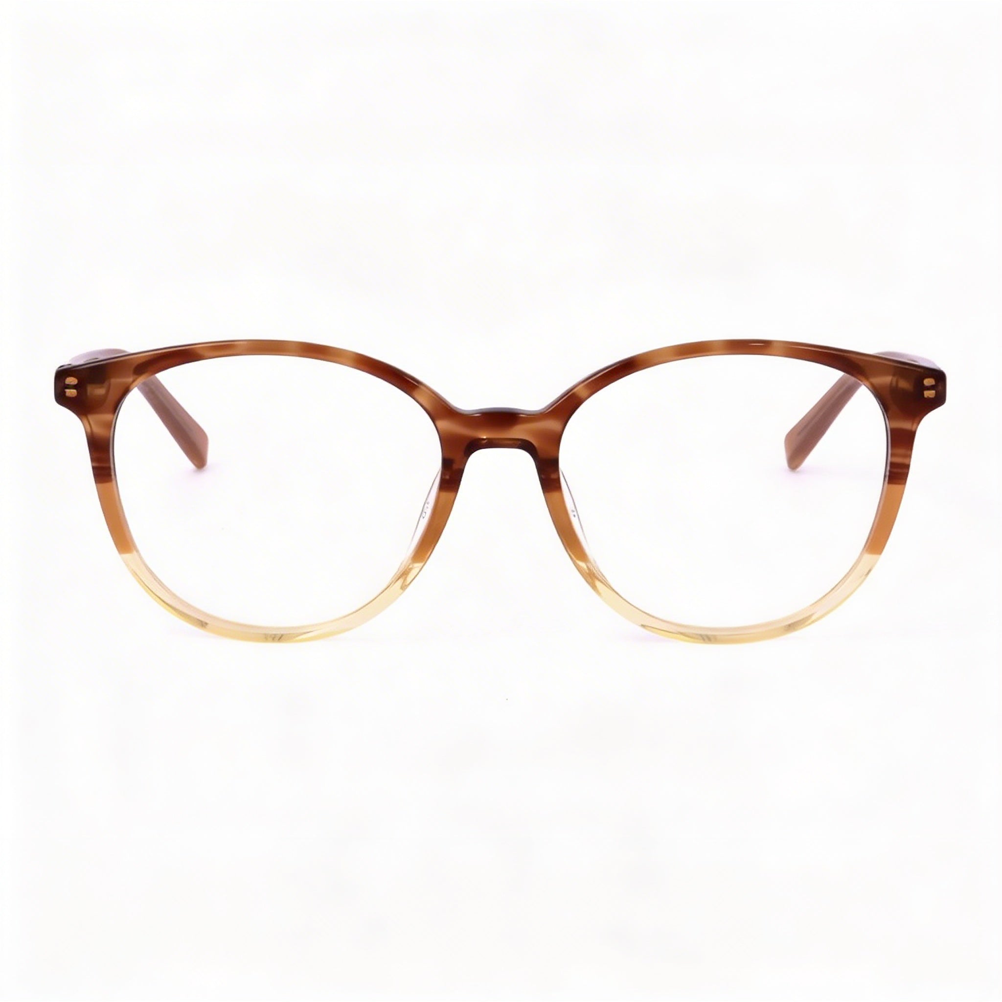 M Missoni Pattern Collection Eyewear Women's Full-Rim Rounded Brown Horn Acetate Optical Glasses 51mm, Photo 2