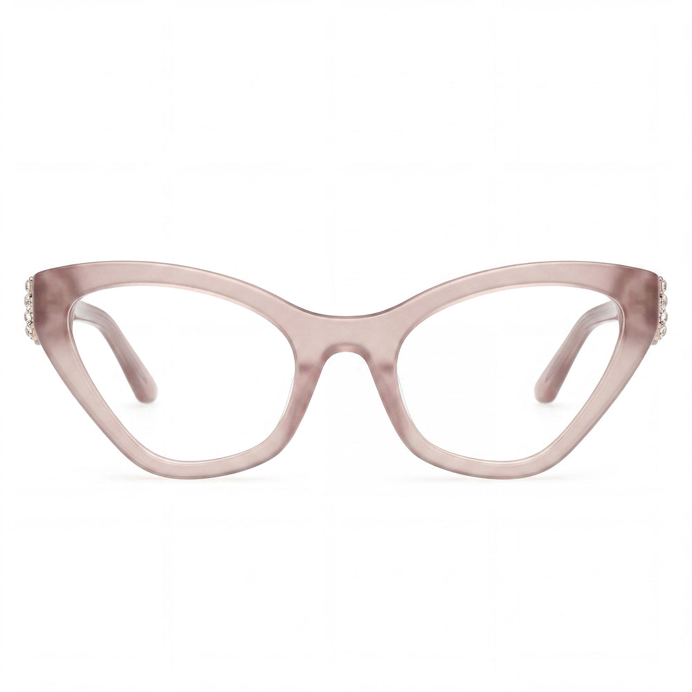 GUESS by Marciano Gm50038 Women's Shiny Beige Plastic Eyewear with Polycarbonate Lenses 53/21/140
