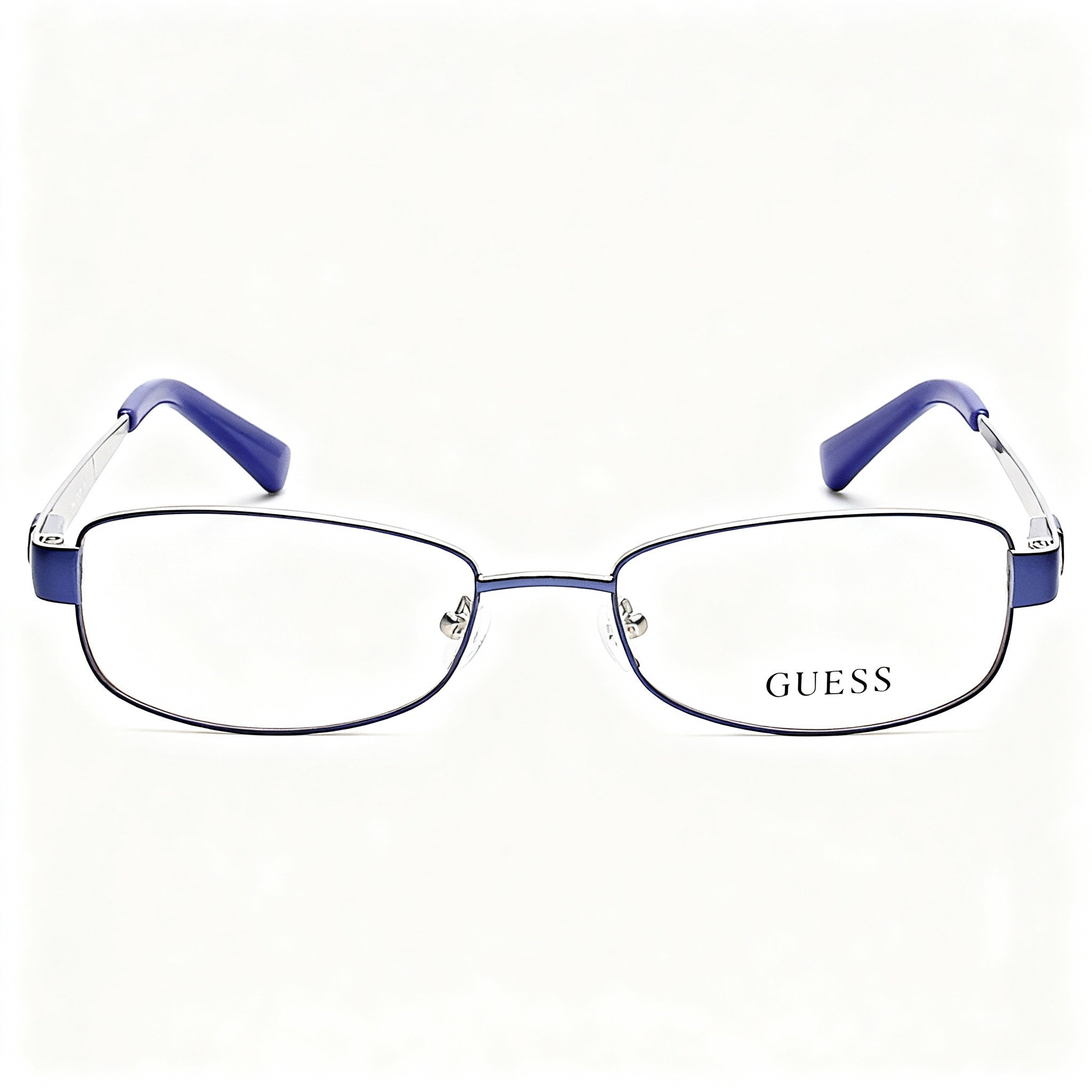 GUESS GU2569 C53 Unisex Blue Metal Eyeglasses with 53mm Lens, 17mm Bridge, 135mm Temple