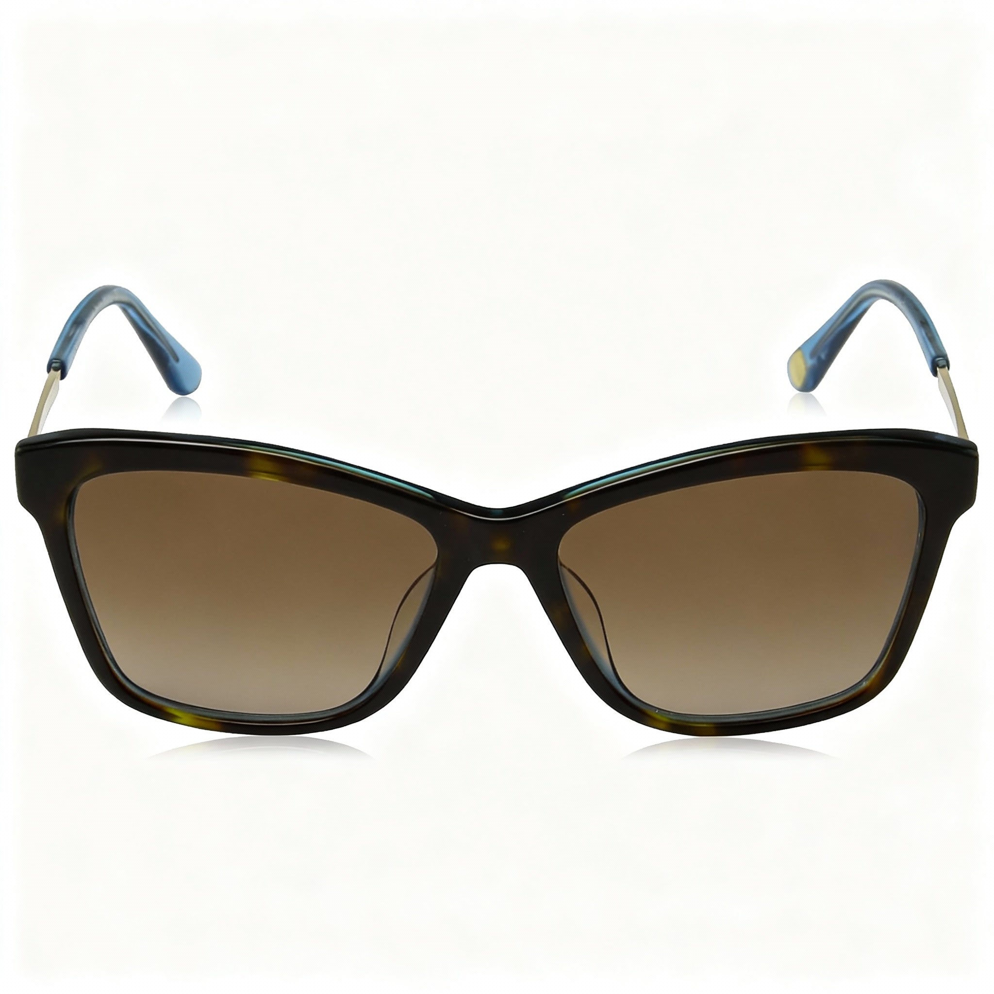 Juicy Couture Ju 604/S Women's Rectangular Acetate Havana Blue/Brown Gradient Non-Polarized Sunglasses 56mm, Photo 1