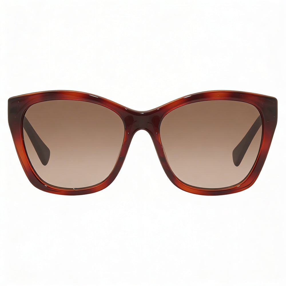 Salvatore Ferragamo SF957S Gafas de Sol Clásicas Ojo de Gato para Mujer, Montura Tortuga, Lente Marrón 56mm Protección UV