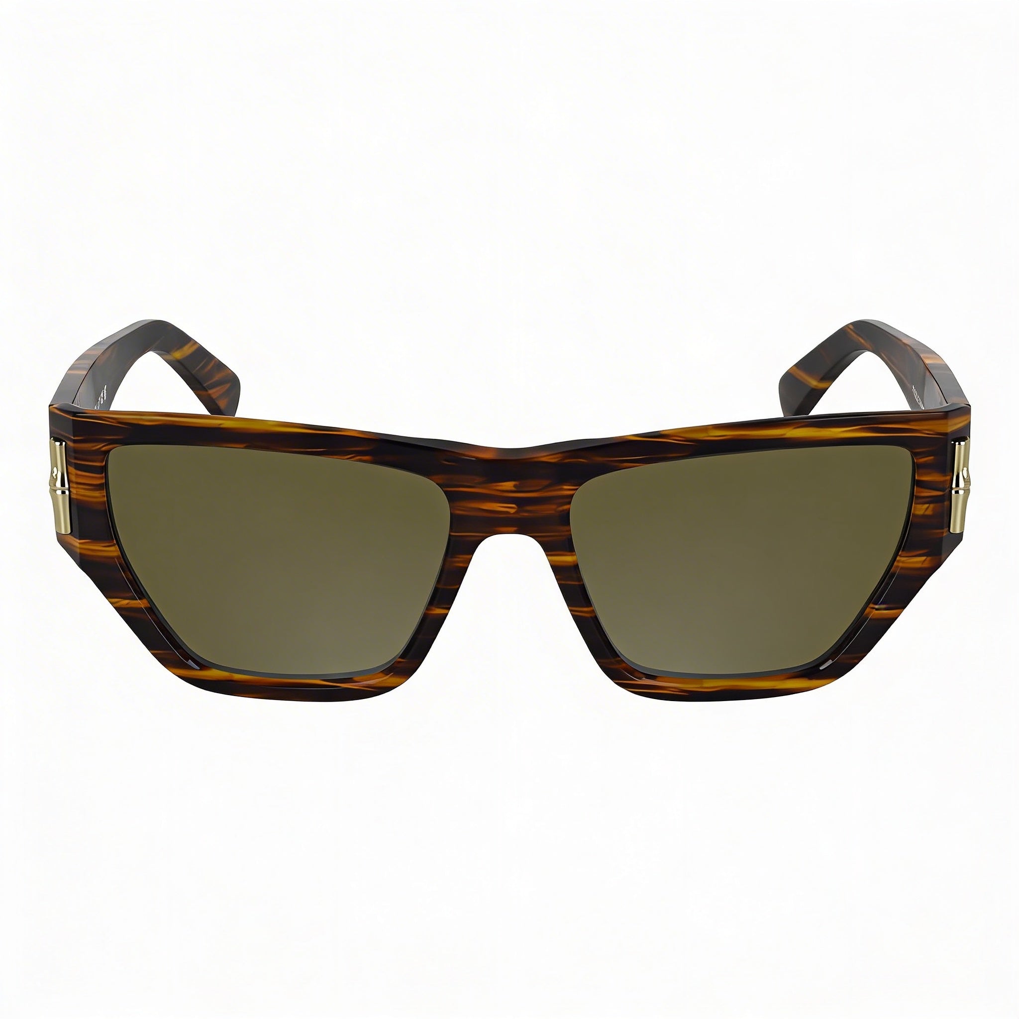 Longchamp Modern LO774S Men's Sunglasses with Striped Brown Modified Rectangle Frame 54-17-140mm, Photo 2